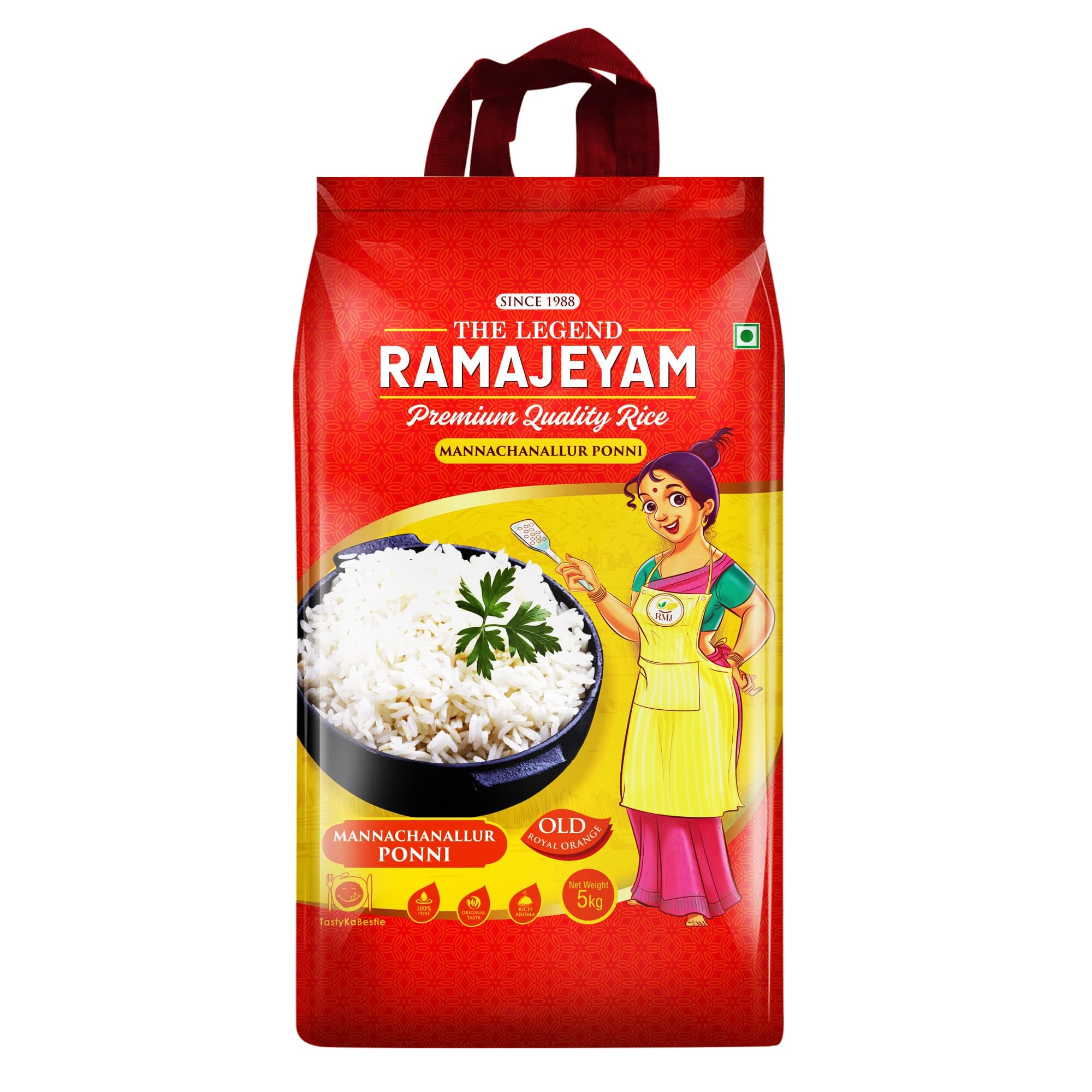 The Legend Ramajeyam Manachanallur Tamil Ponni Boiled Rice 5Kg