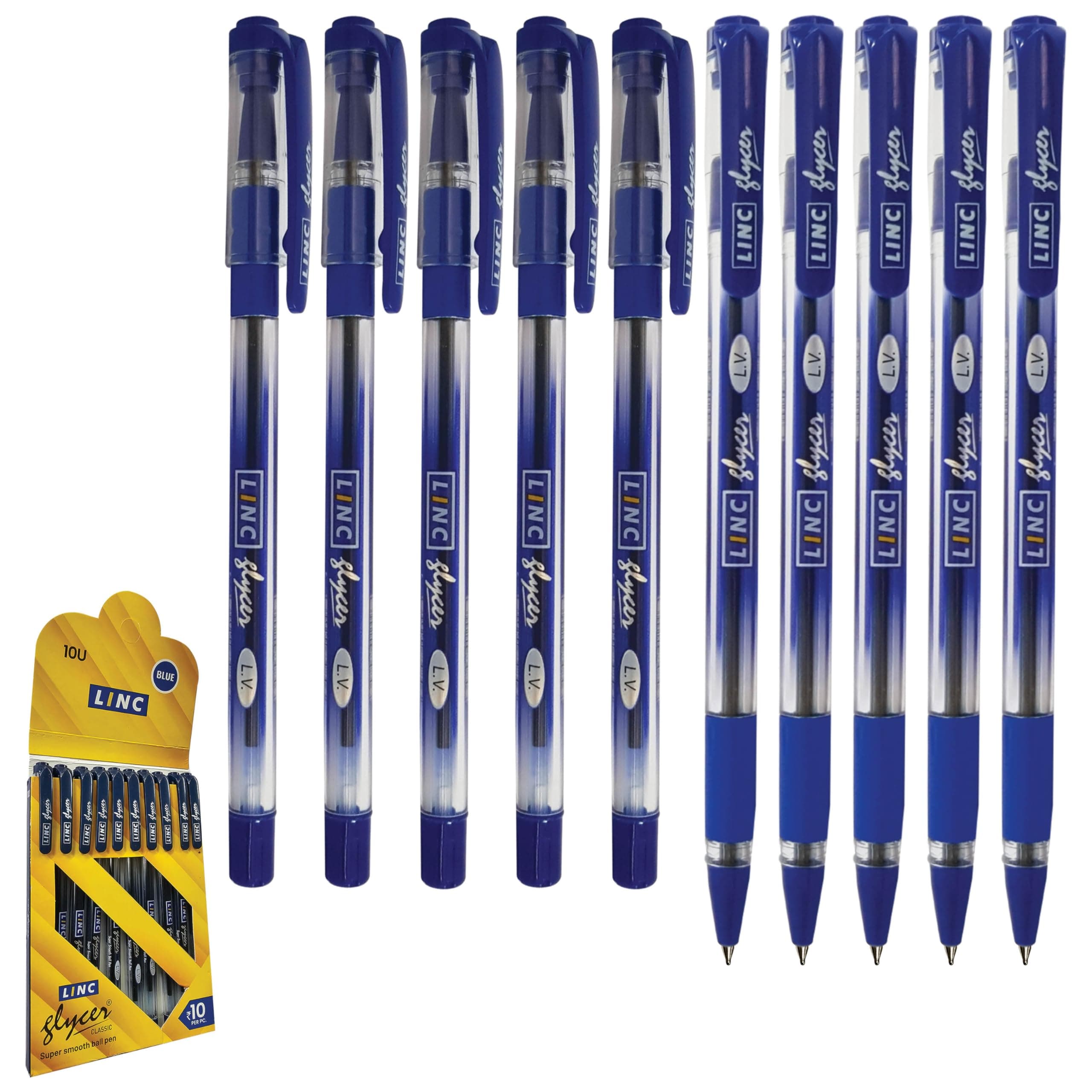Linc Glycer (0.6 mm) Ball Pen, Blue, (15pcs)