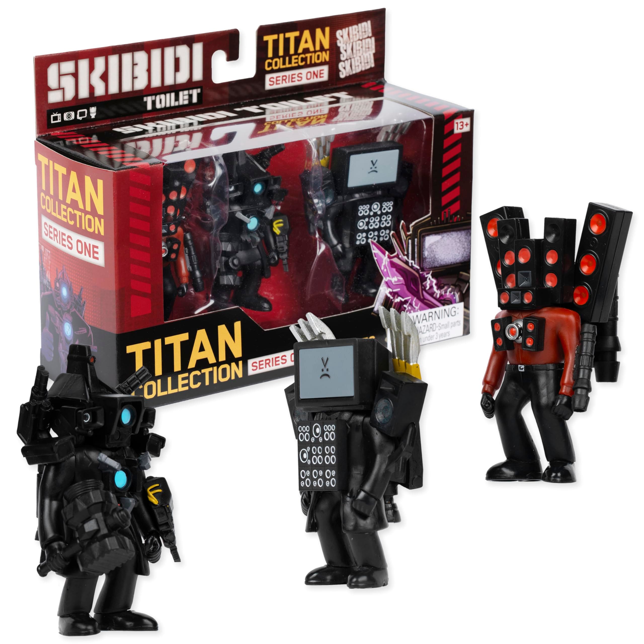 Titan 3 Pack – All-New Collectibles, Officially Licensed Toilet Merch, Black