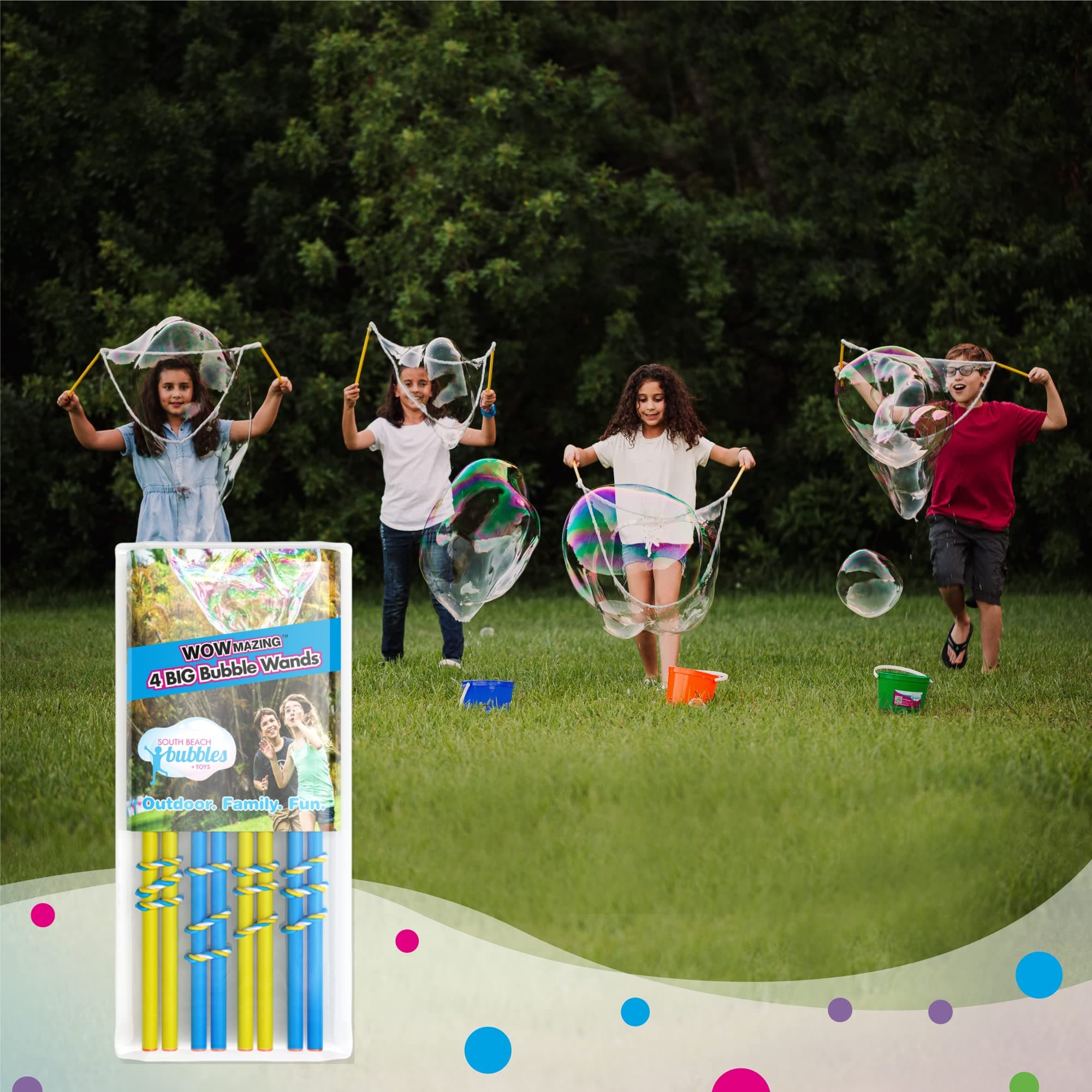 4 BIG BUBBLE WANDS