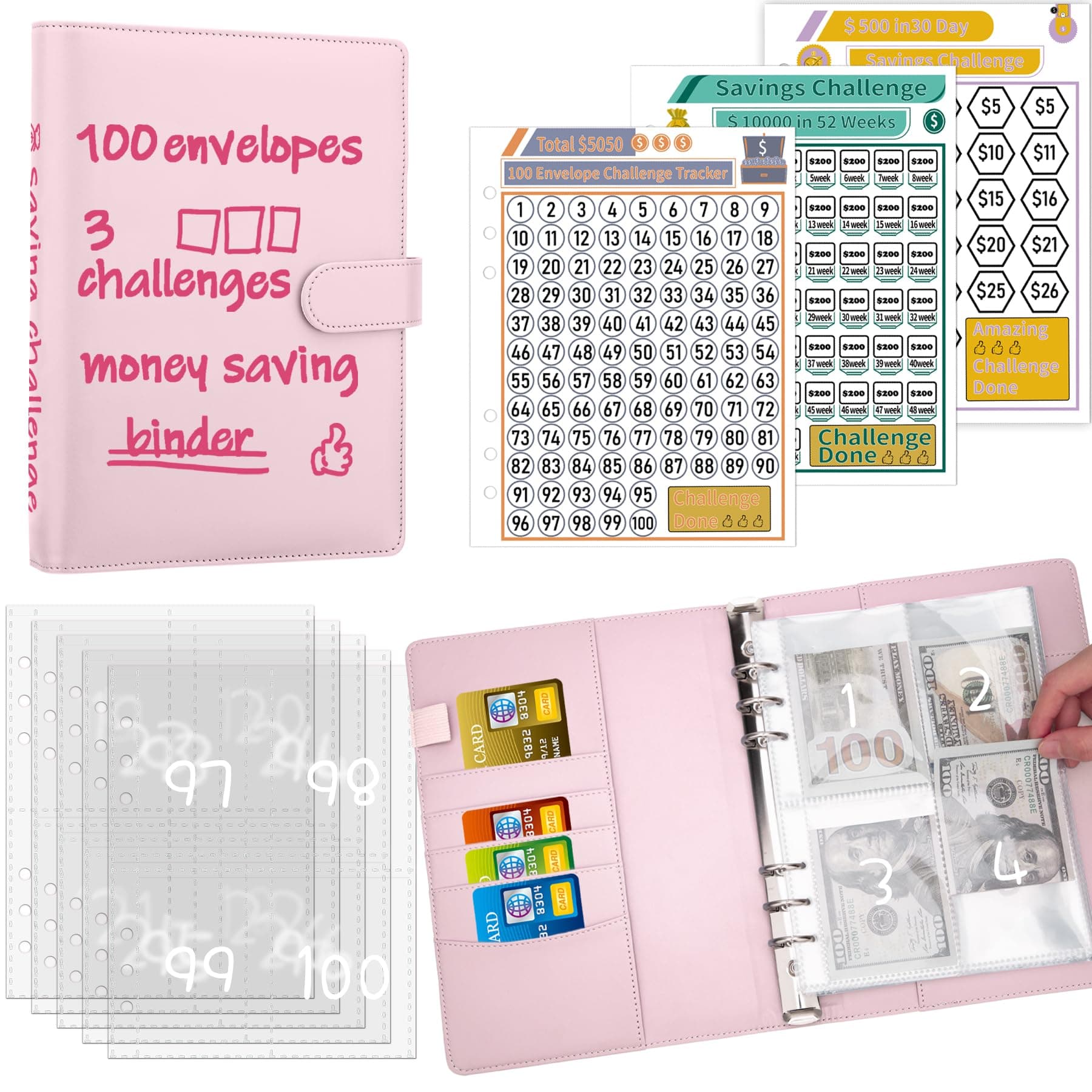 100 Envelopes Challenge Binder