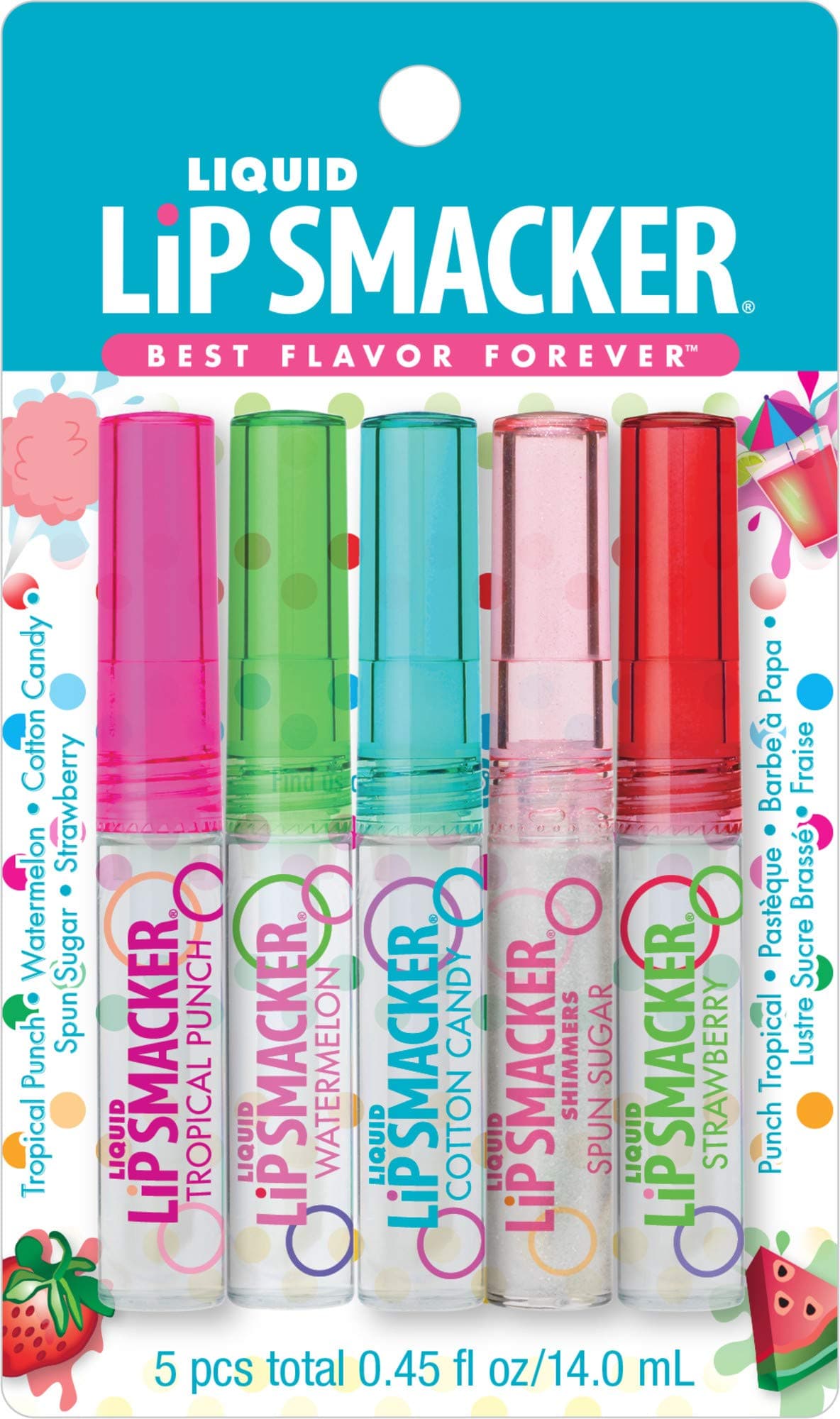 Liquid Lip Gloss Friendship Pack, 5 Count by Lip Smacker
