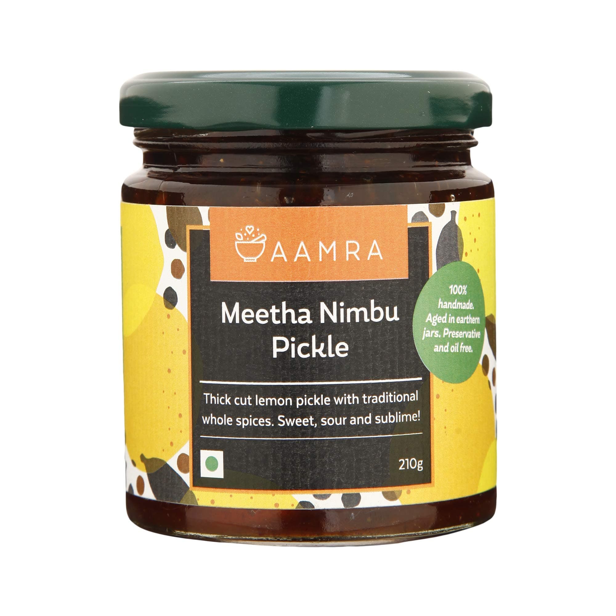 Aamra Meetha Lime/Nimbu Pickle 210 gm (7.40 OZ)