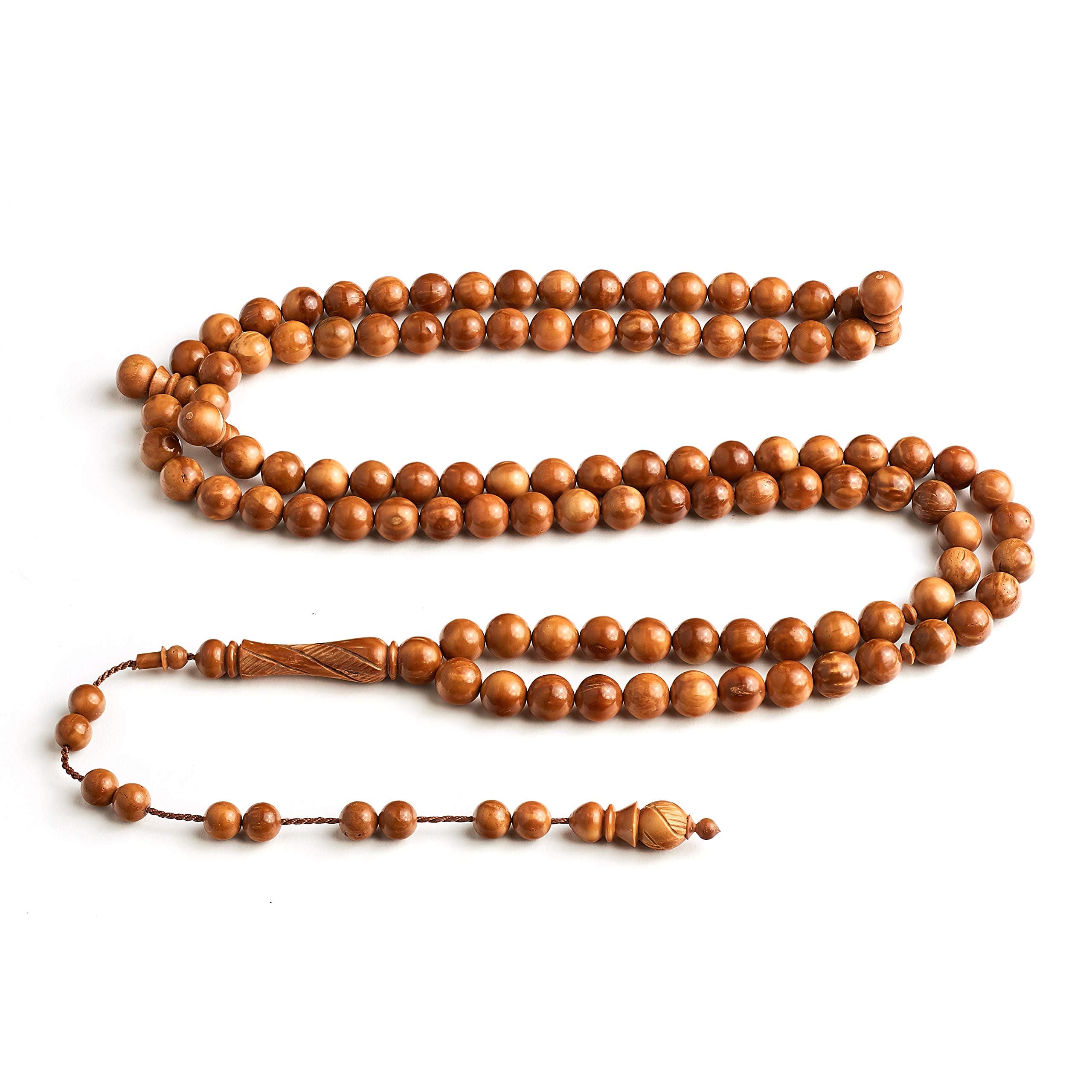 Handcrafted Tasbih Zikr Beads- Signature InfinityBeads by BasmalaBeads- Oranmental Engravings (Companion (8mm), KUK Seed)
