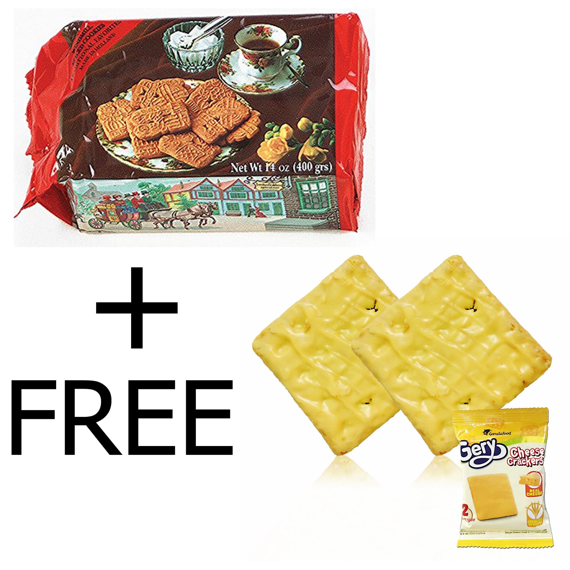 BONUS PACKS - Ruiter Banket Speculaas, 14-Ounce (Pack of 4) + FREE Gery Cheese Crackers (Pack of 1)