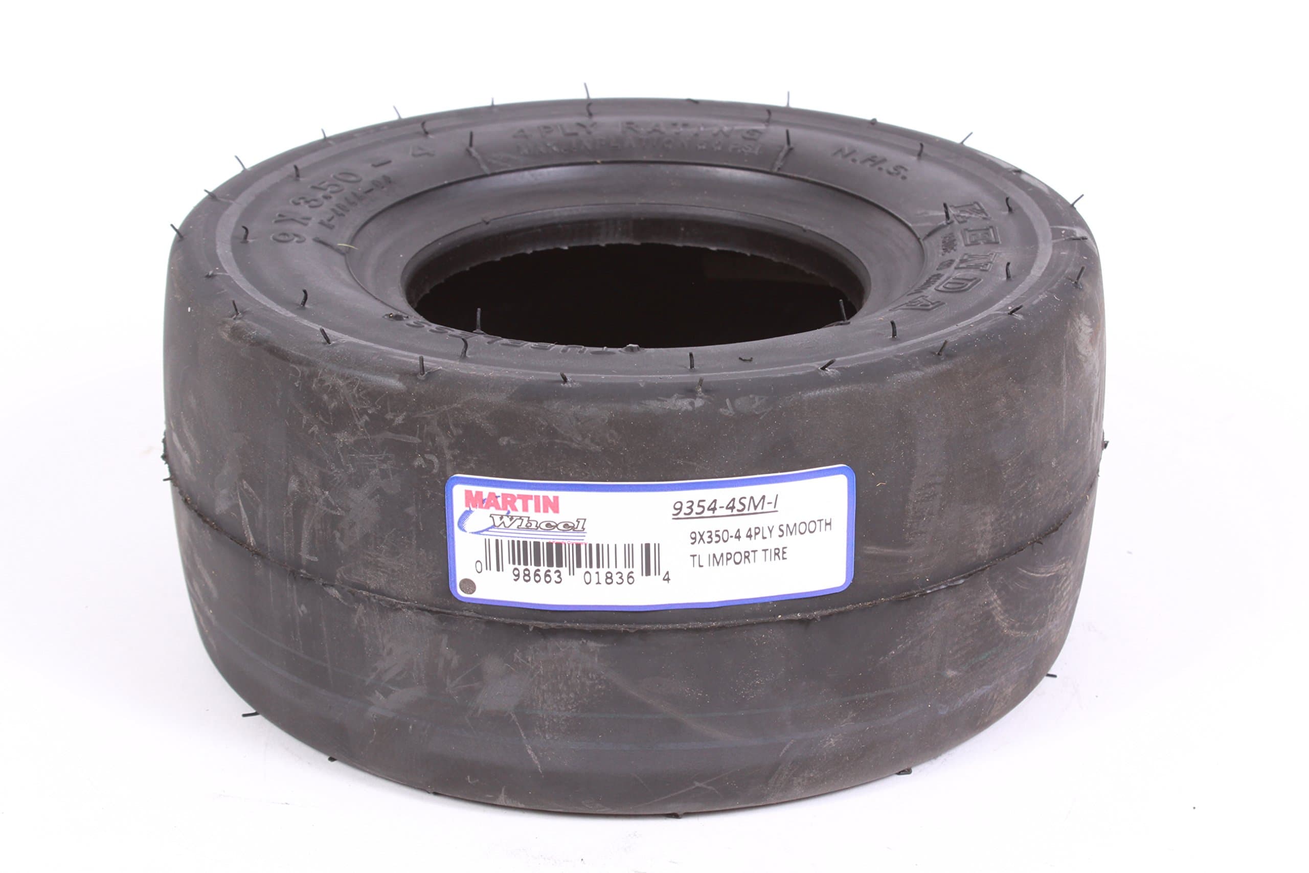 Tubeless Replacement Tire - 9 x 350 x 4, Slick Tread