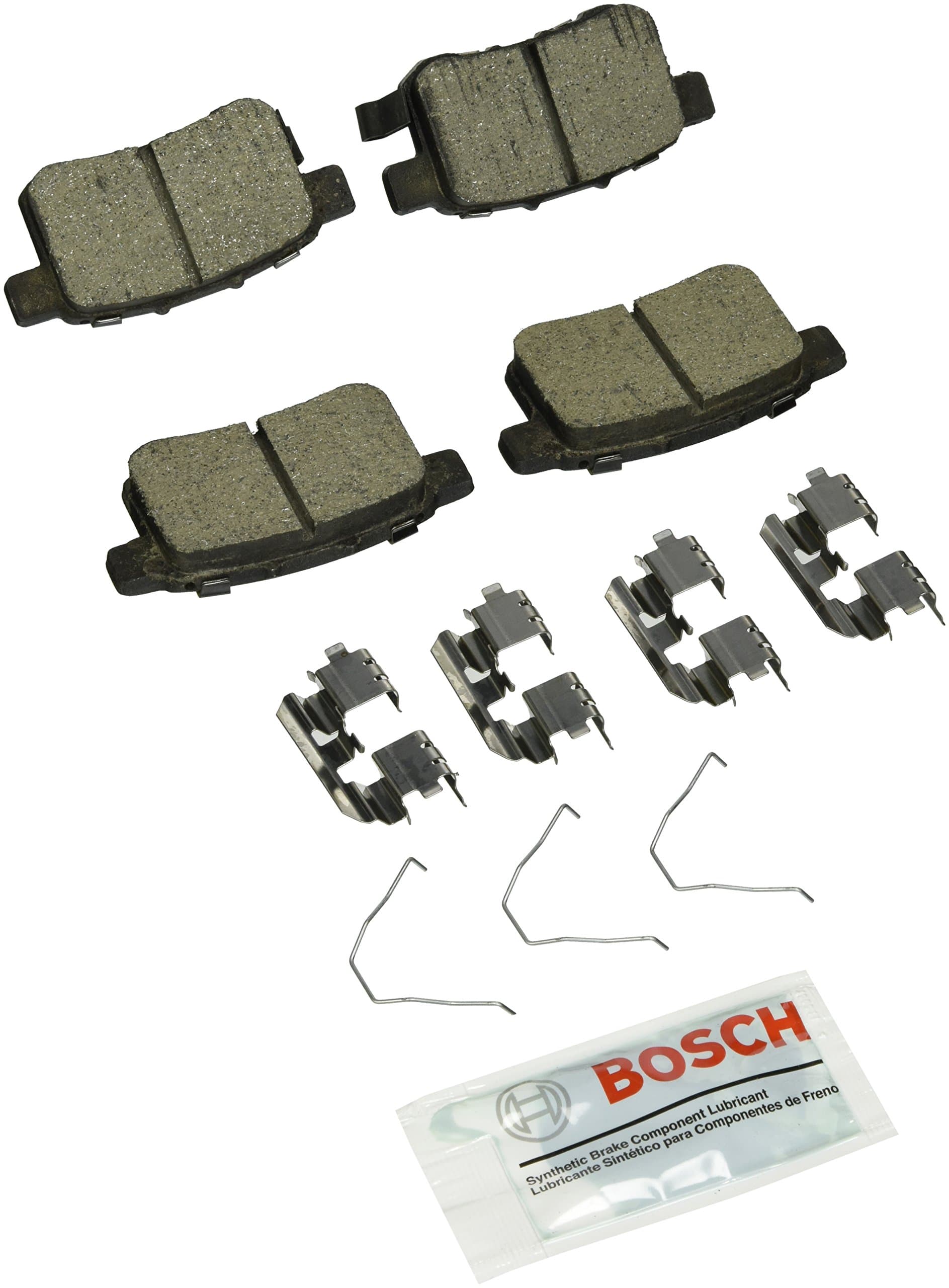 BOSCH BC1451 QuietCast Premium Ceramic Disc Brake Pad Set - Compatible with Select Acura TSX; Honda Accord; REAR