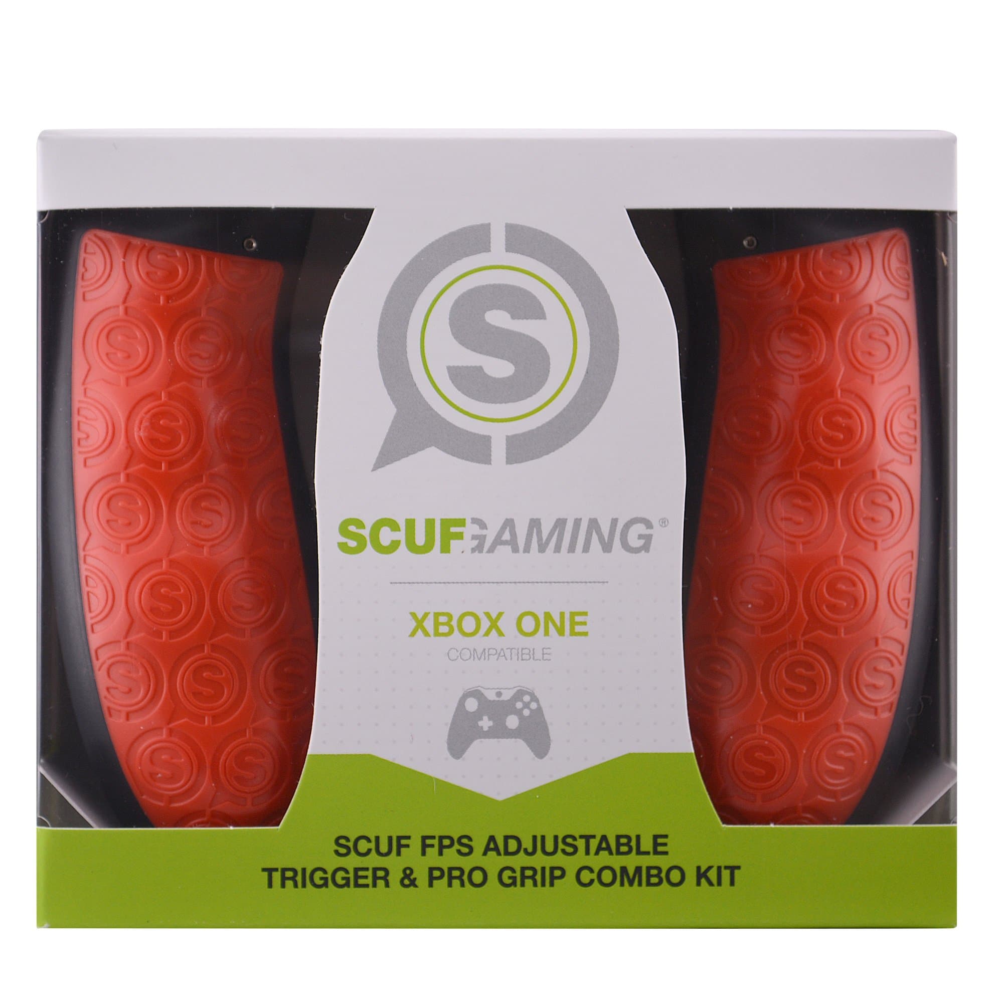 SCUF FPS Adjustable Trigger & Pro Grip Combo Kit - Xbox One Compatible (Red)