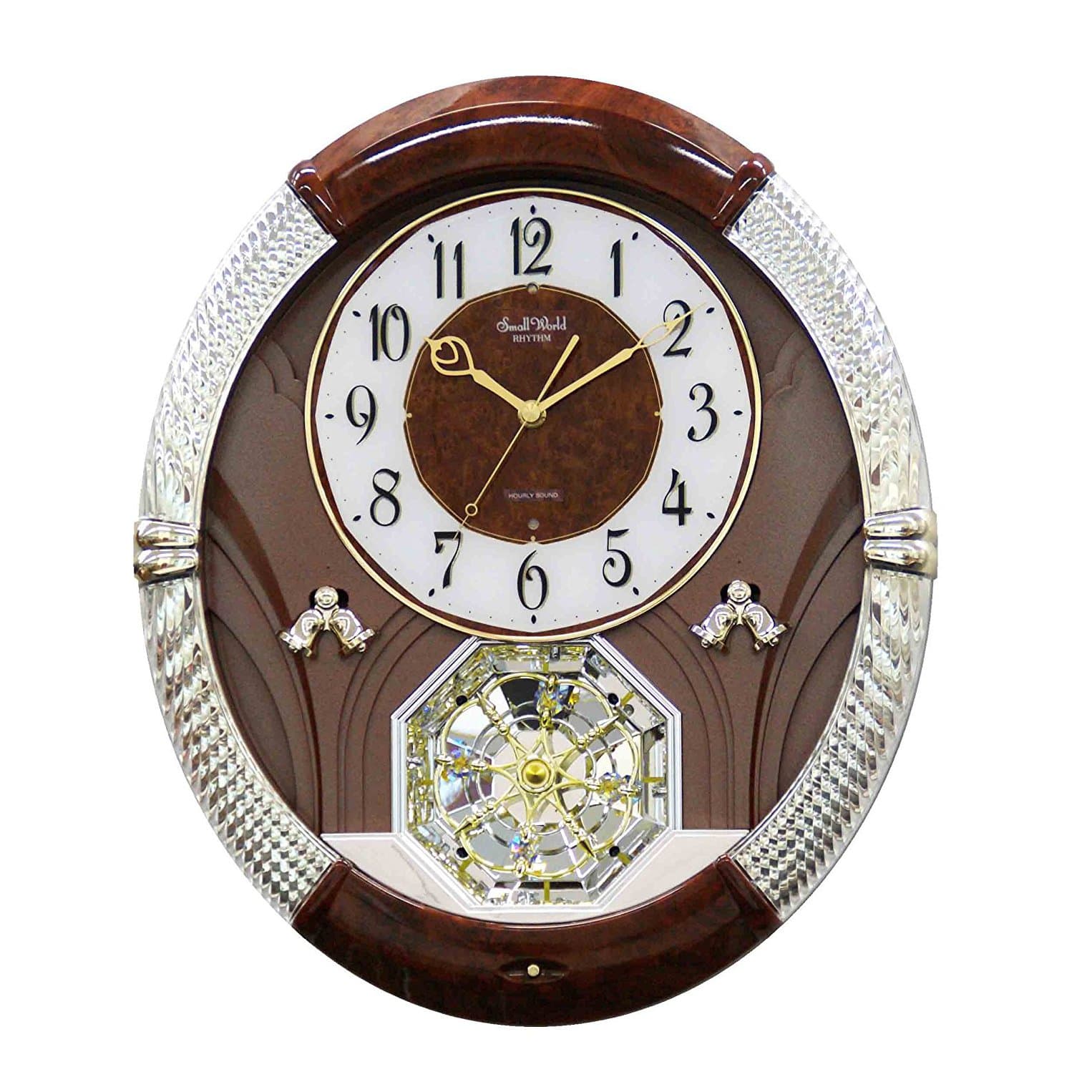 Clocks Musical Motion Clock, Brown