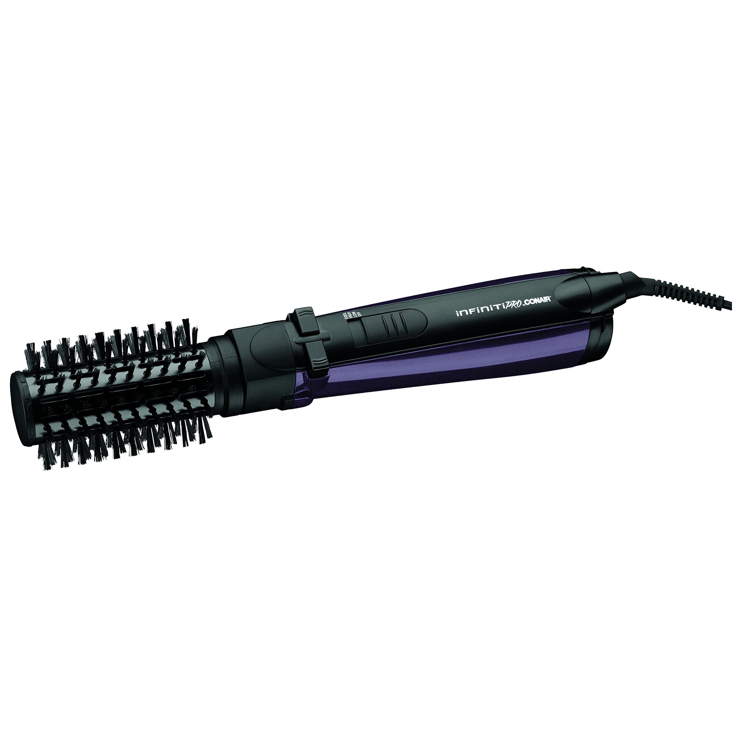 INFINITIPRO BY CONAIR Spin Air Rotating Styler / Hot Air Brush, 1.5 Inch, Plum