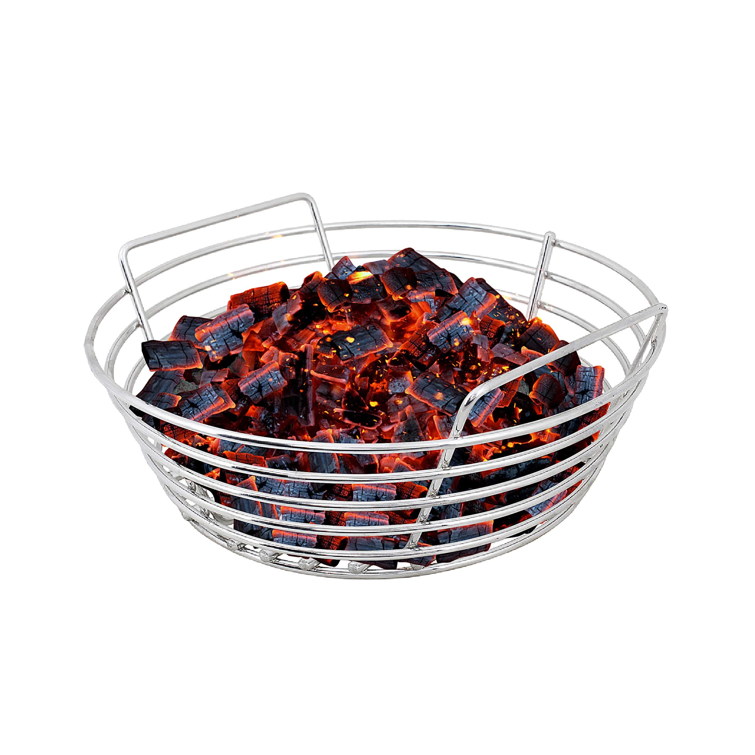 Kick Ash Basket Stainless Steel Charcoal Ash Basket, Fits Kamado Joe Grill, Joe Junior - Designed in Wisconsin