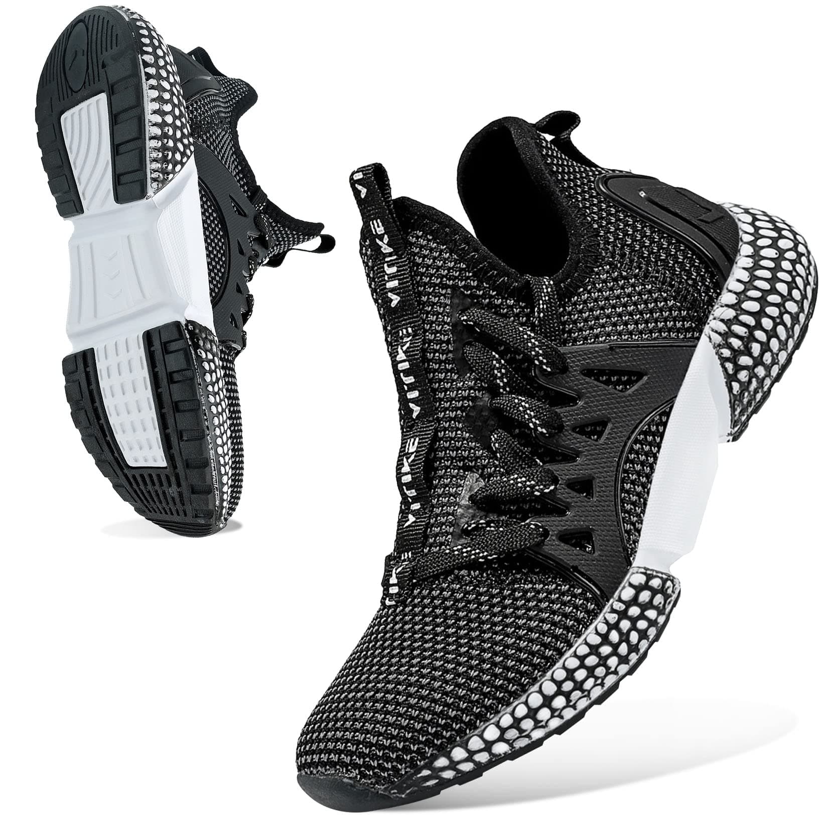 WETIKE Boy's Shoes Mesh Slip on Lightweight Running Sneakers