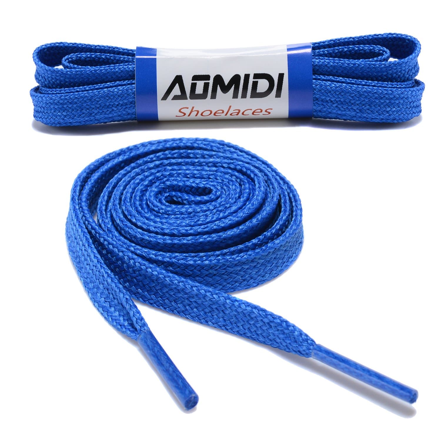 AOMIDIFlat Shoelaces Wide Shoes Lace 2 Pairs Wide Shoelaces Hollow Thick Flat Shoe Laces for Sneakers and Shoes