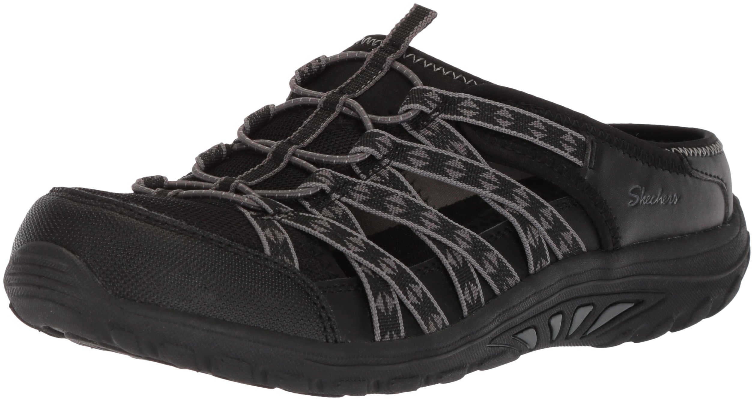 Skechers Women's Reggae Fest-Marlin-Fisherman Open Back Mule Relaxed Fit & a/C Memory Foam Water Shoe