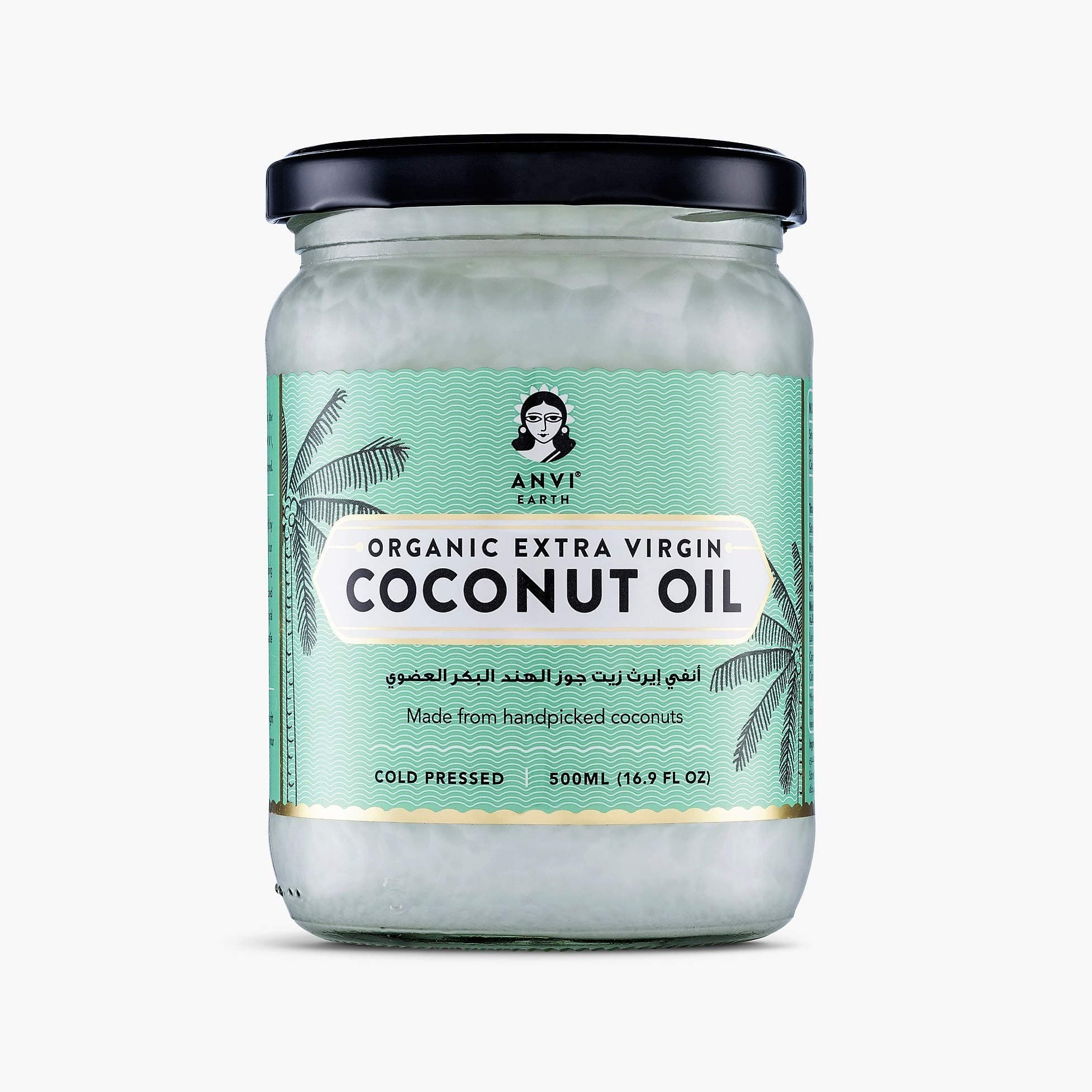 Anvi Earth Raw Organic Extra Virgin Coconut Oil- 500ml USDA CERTIFIED