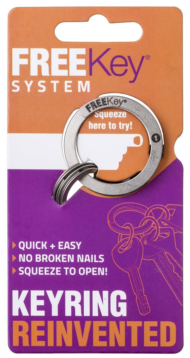 Free Key - The Press To Open Key Ring, Pack of 2