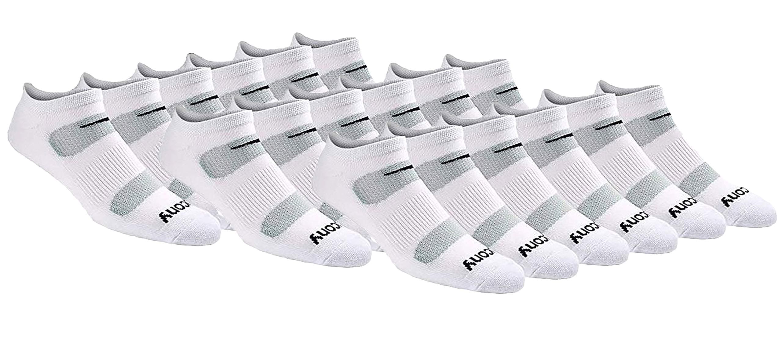 Mens Multi-pack Mesh Ventilating Comfort Fit Performance No-show Socks Socks (pack of 18)