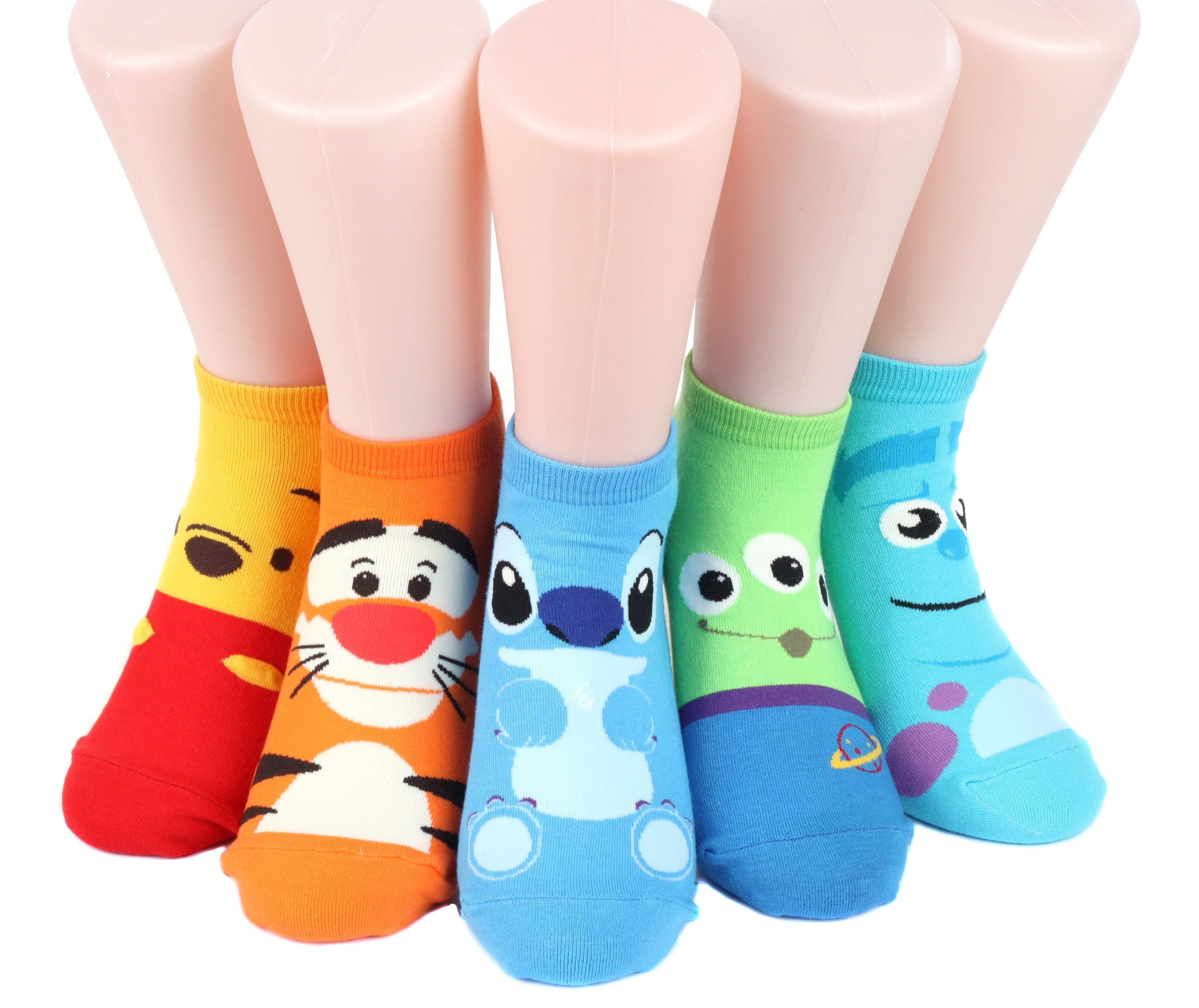 Disney Rascal Sneakers Women's Socks 5 pairs Made in Korea