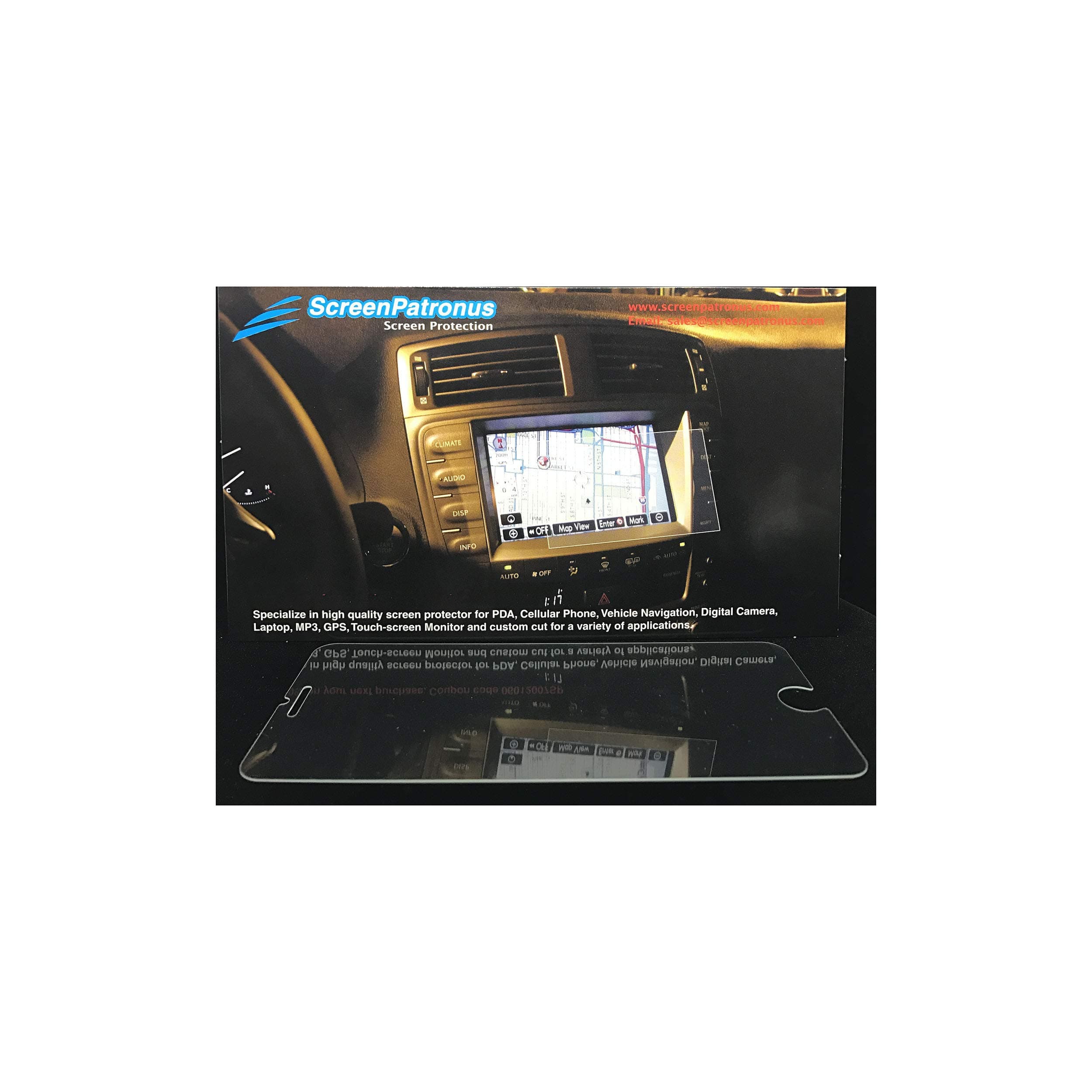 ScreenPatronus - Compatible with 2018 Mitsubishi Eclipse Cross Navigation Crystal Clear Screen Protector (Lifetime Replacement Warranty)