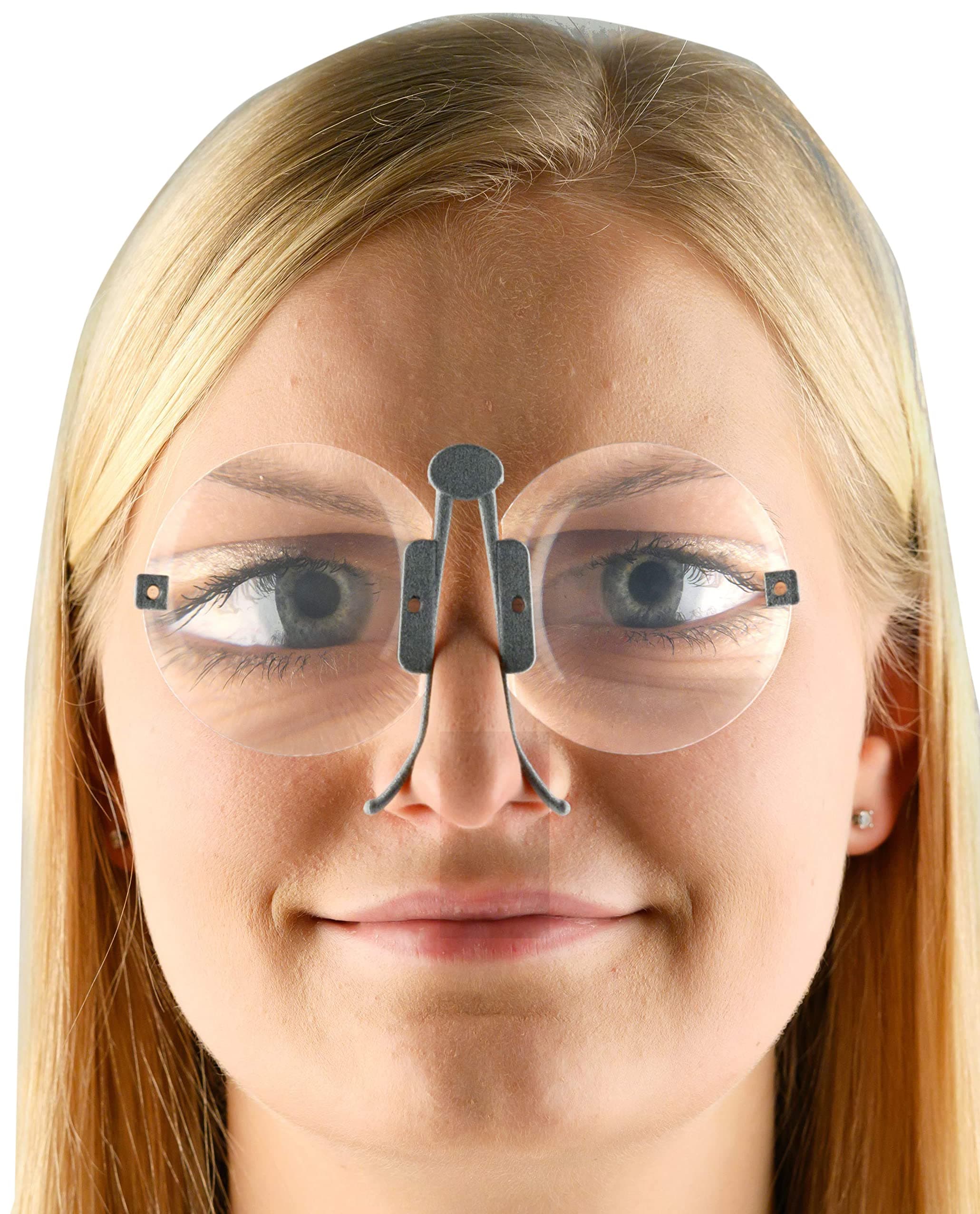 Nystagmus glasses, M glasses, Fresnel-based device