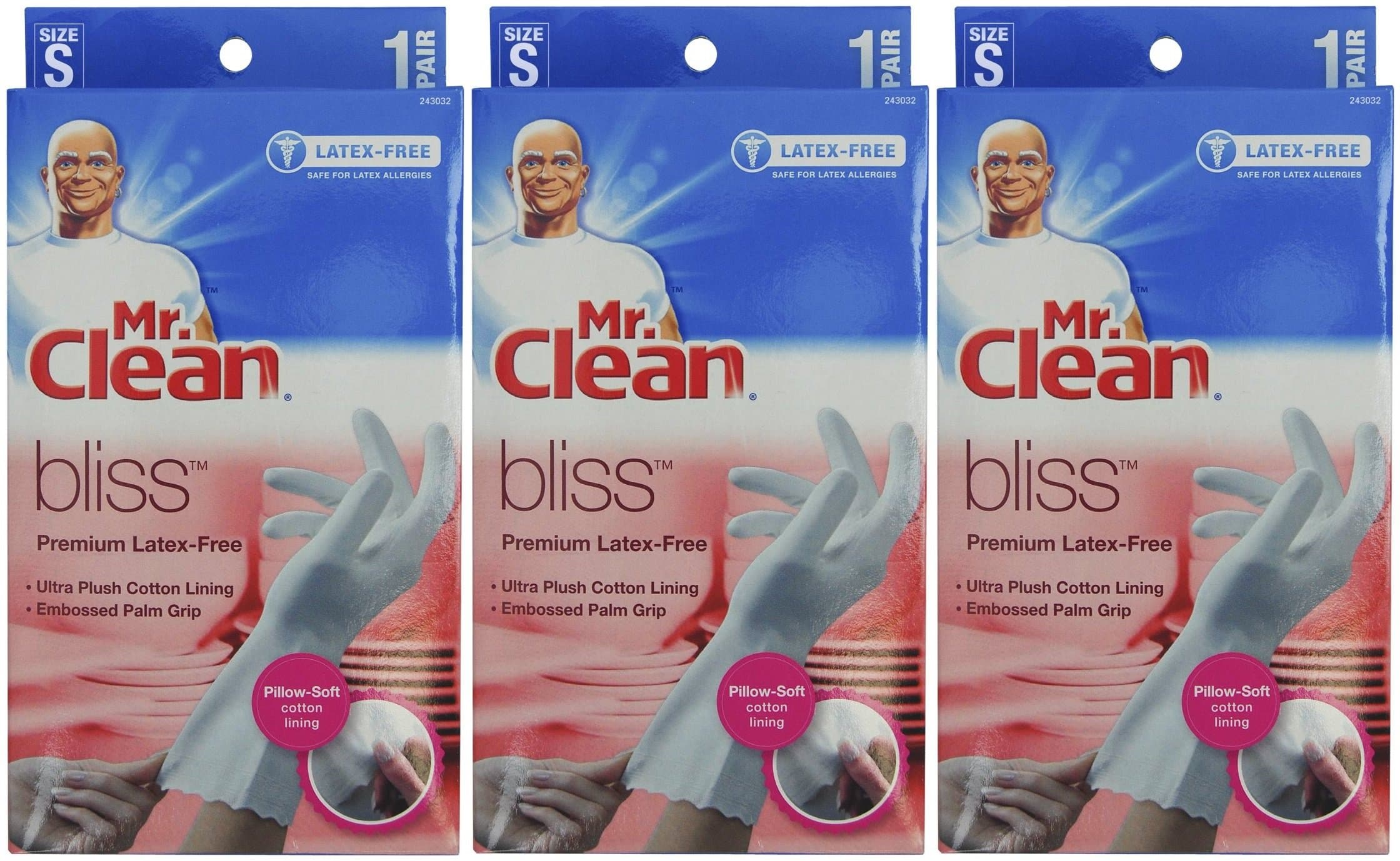 Bliss Premium Latex-Free Gloves, Small, 3 pairs