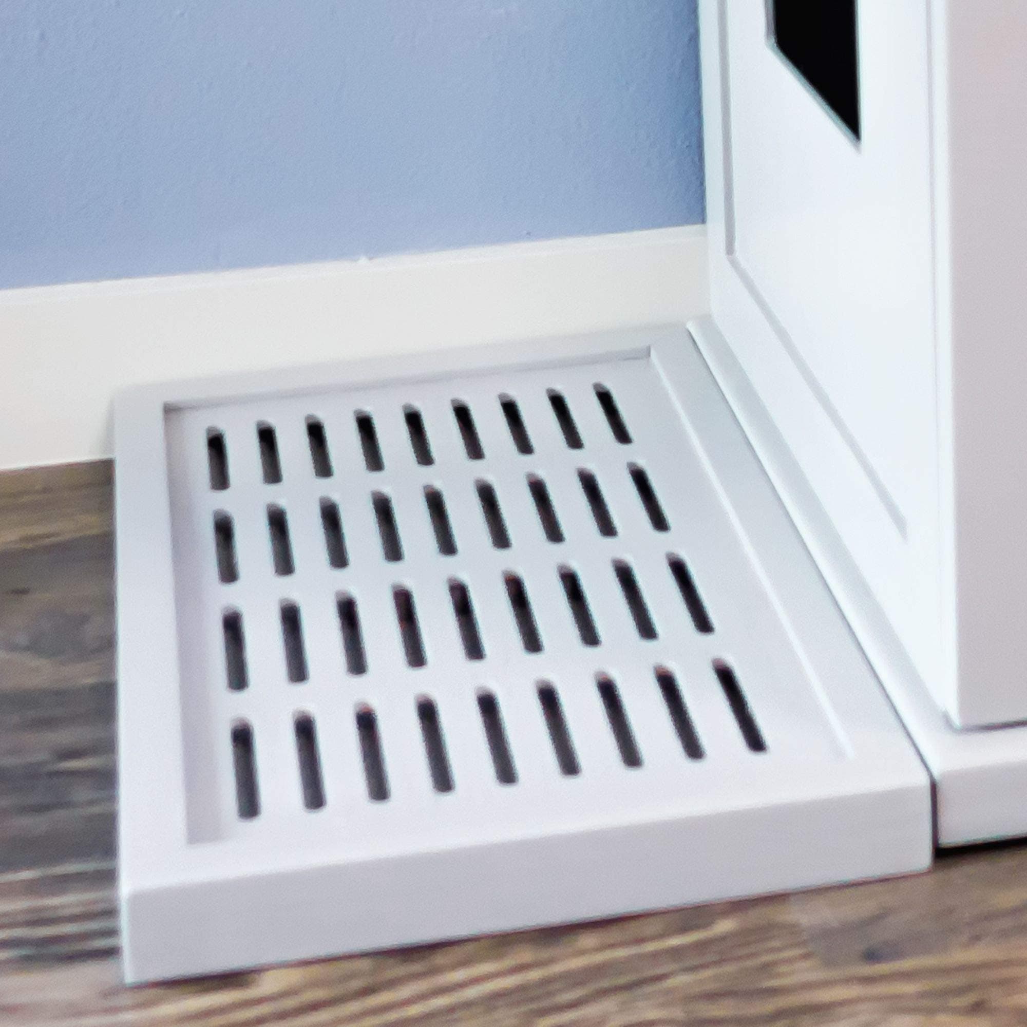 The Refined Feline Cat Litter Box, Easy to Empty Wood Litter Catcher, Cat Washroom Large Litter Box