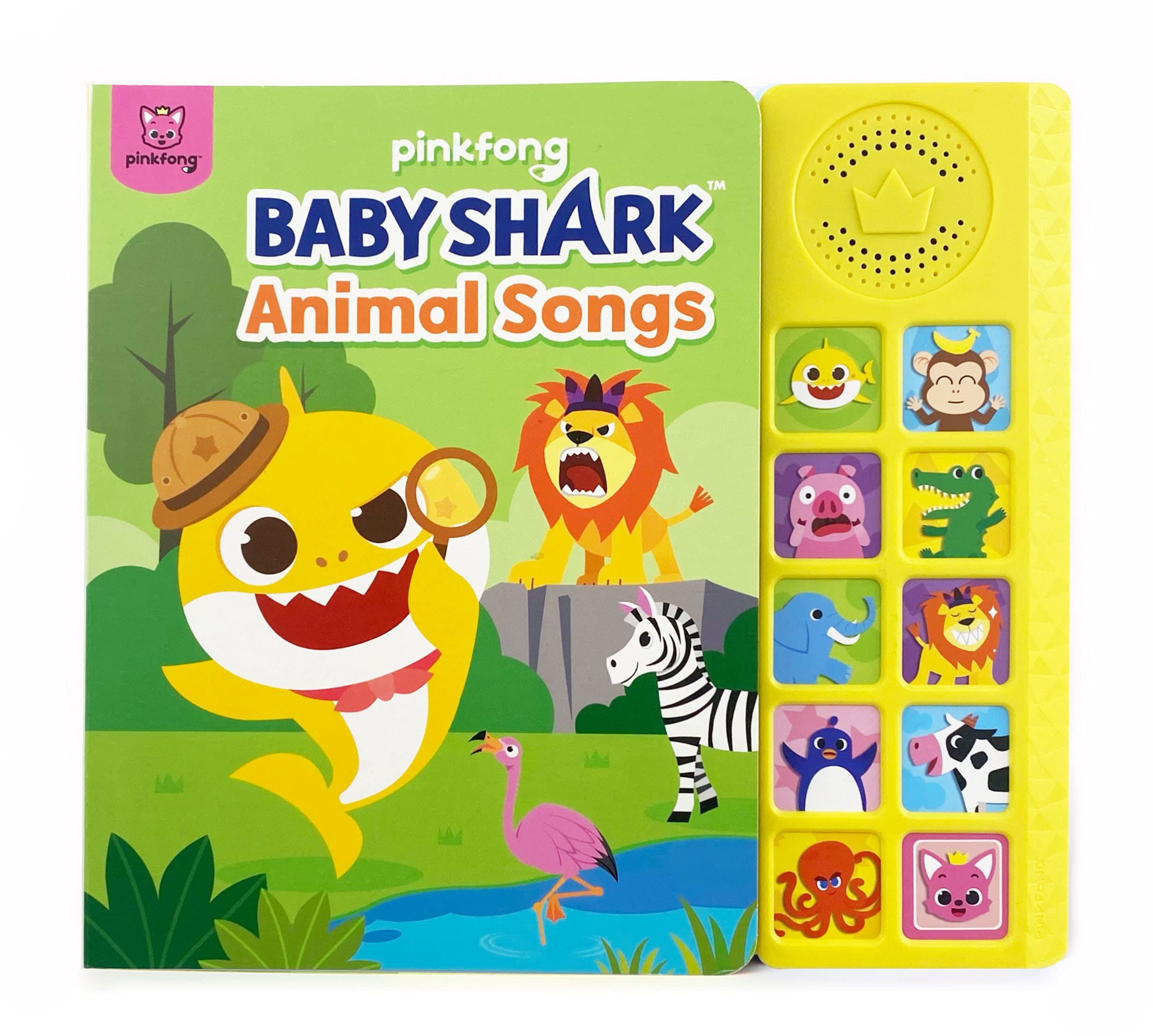 Baby Shark Animal Songs 10 Button Sound Book, Interactive Learning Books for Toddlers, Learning & Education Toys, Baby Shark Gifts for Kids