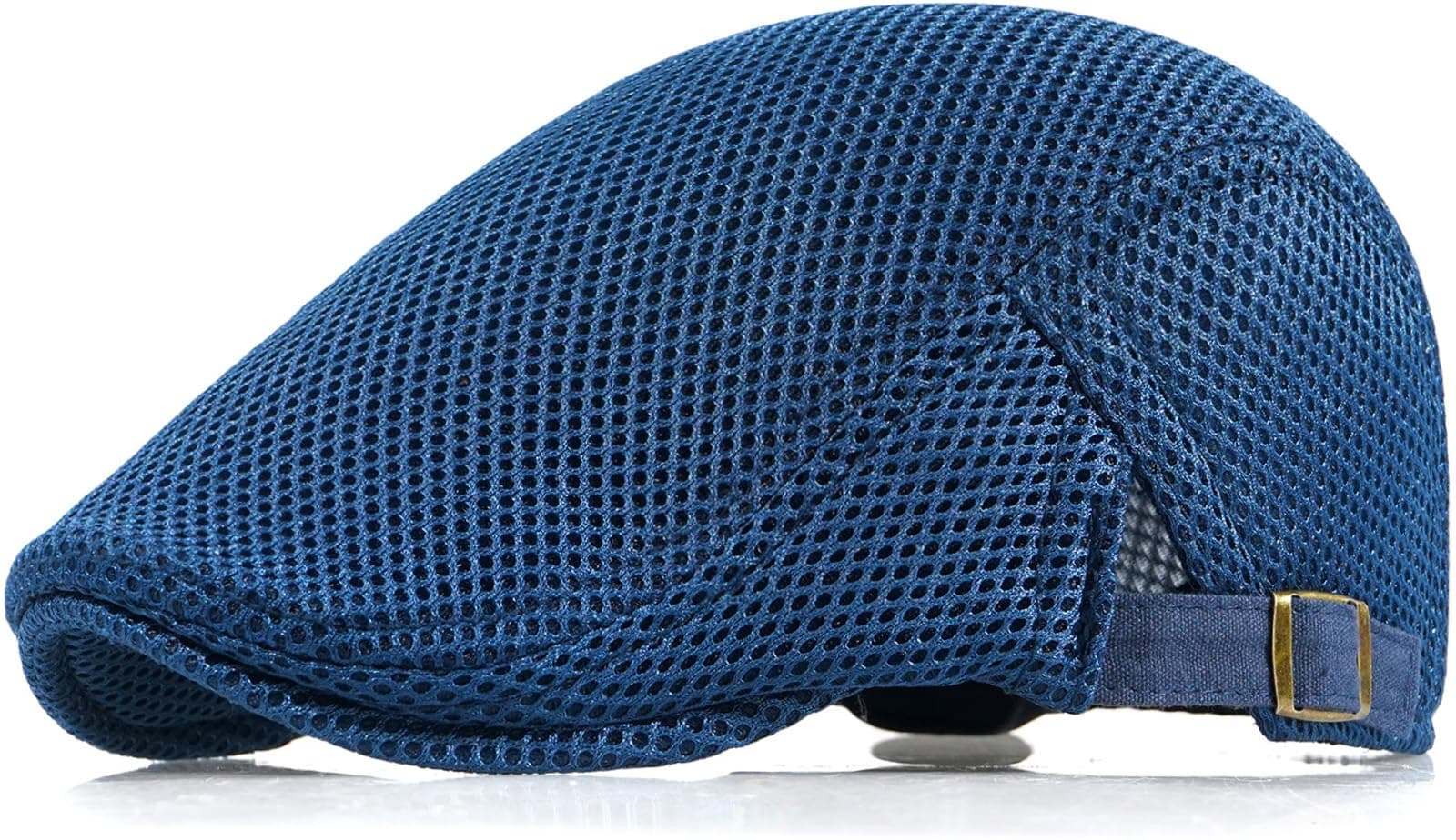 Men's Mesh Cap Breathable Summer Newsboy Hat Adjustable Beret Ivy Cap Irish Cabbie Driving Hunting Hats