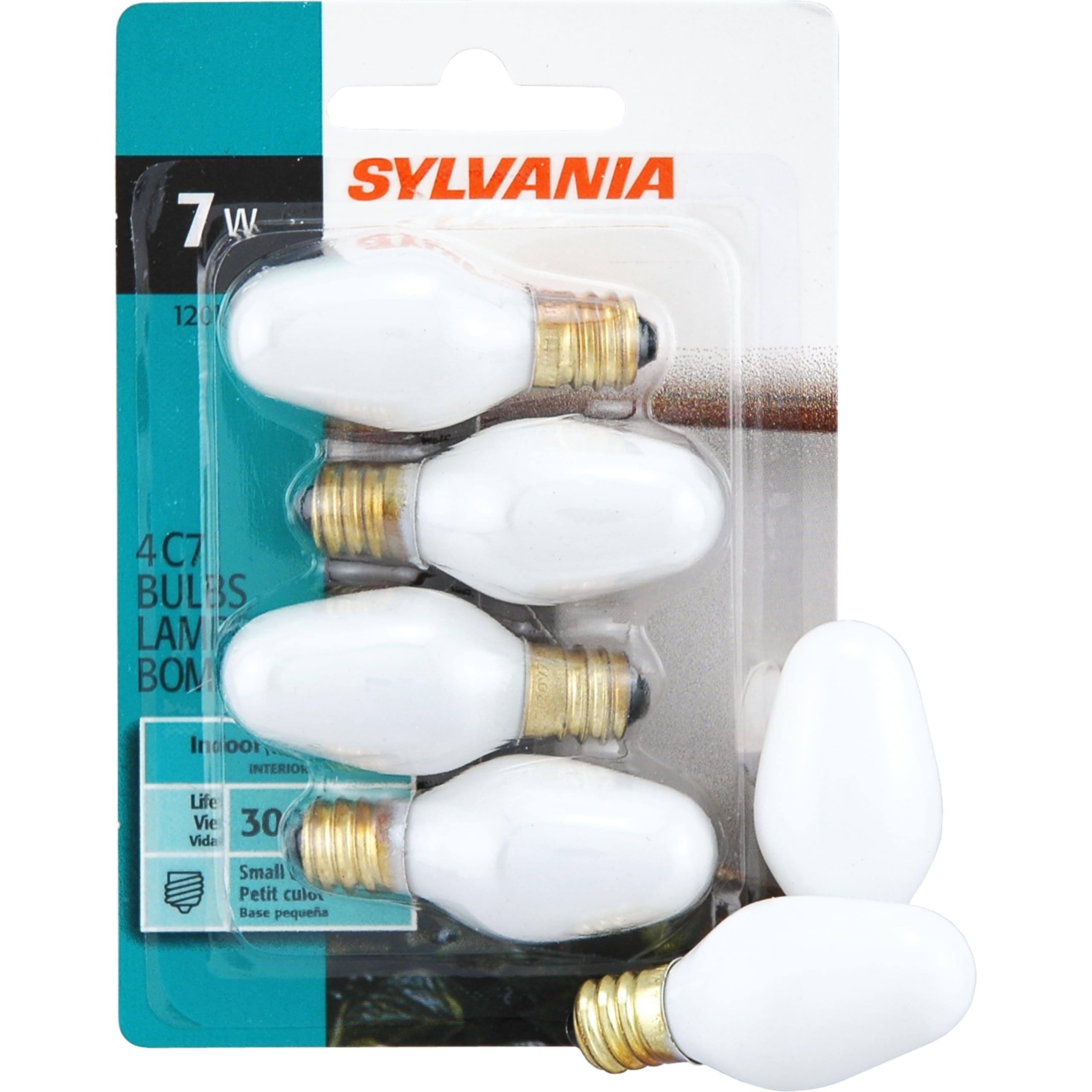 SYLVANIA 13544 - 7C7/W/BL/4PK 120V Night Light Bulb,Incandescent, Warm White 7 watts
