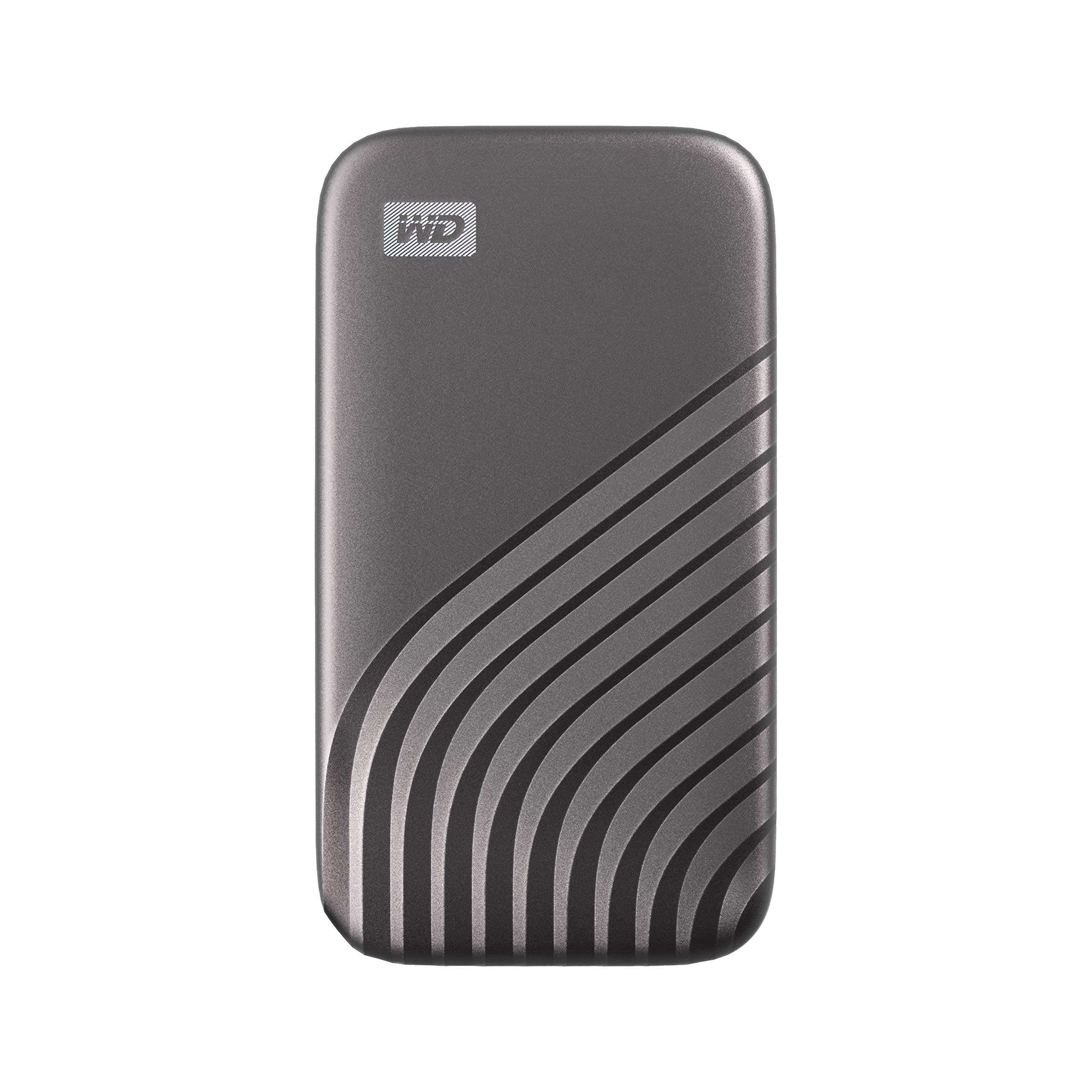 Western Digital 1TB My Passport SSD Portable External Solid State Drive, Gray, Sturdy and Blazing Fast, Password Protection with Hardware Encryption - WDBAGF0010BGY-WESN