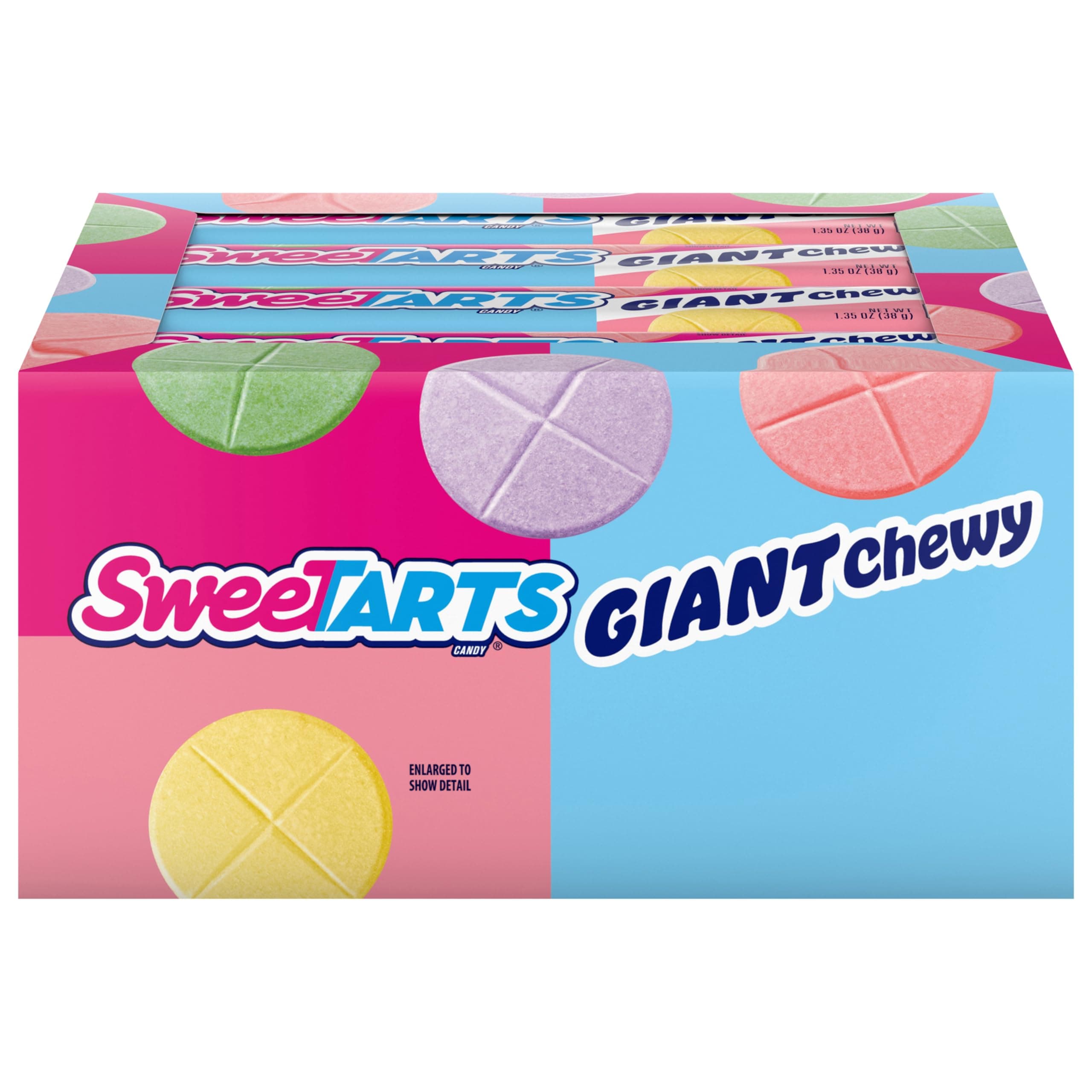 Giant Chewy Candy, 1.5 ounce Pouch, Pack of 36