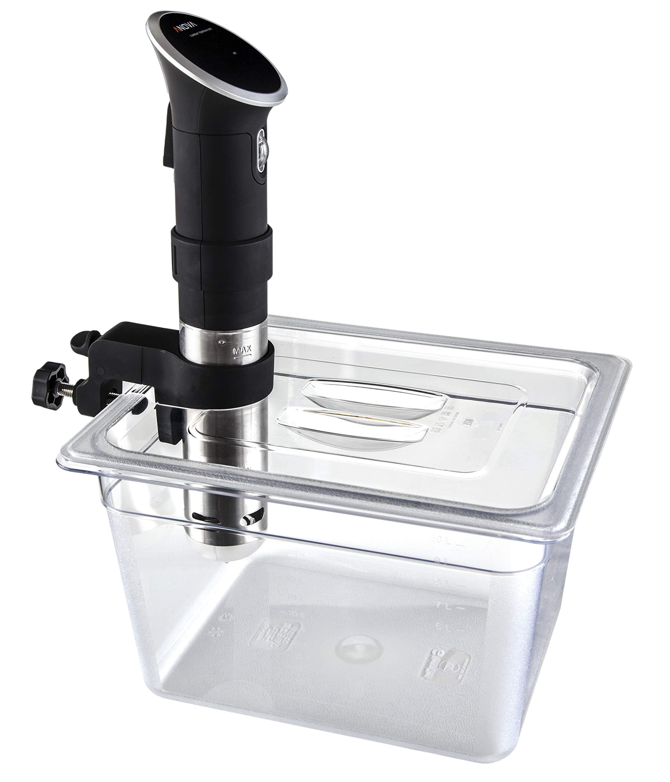 Wellborn Sous Vide Container with Lid, Set for Anova Precision, Anova Pro, Anova Nano, Breville Joule, Instant Pot Accu & Anova Culinary AN500-US00 (12 Quarts)