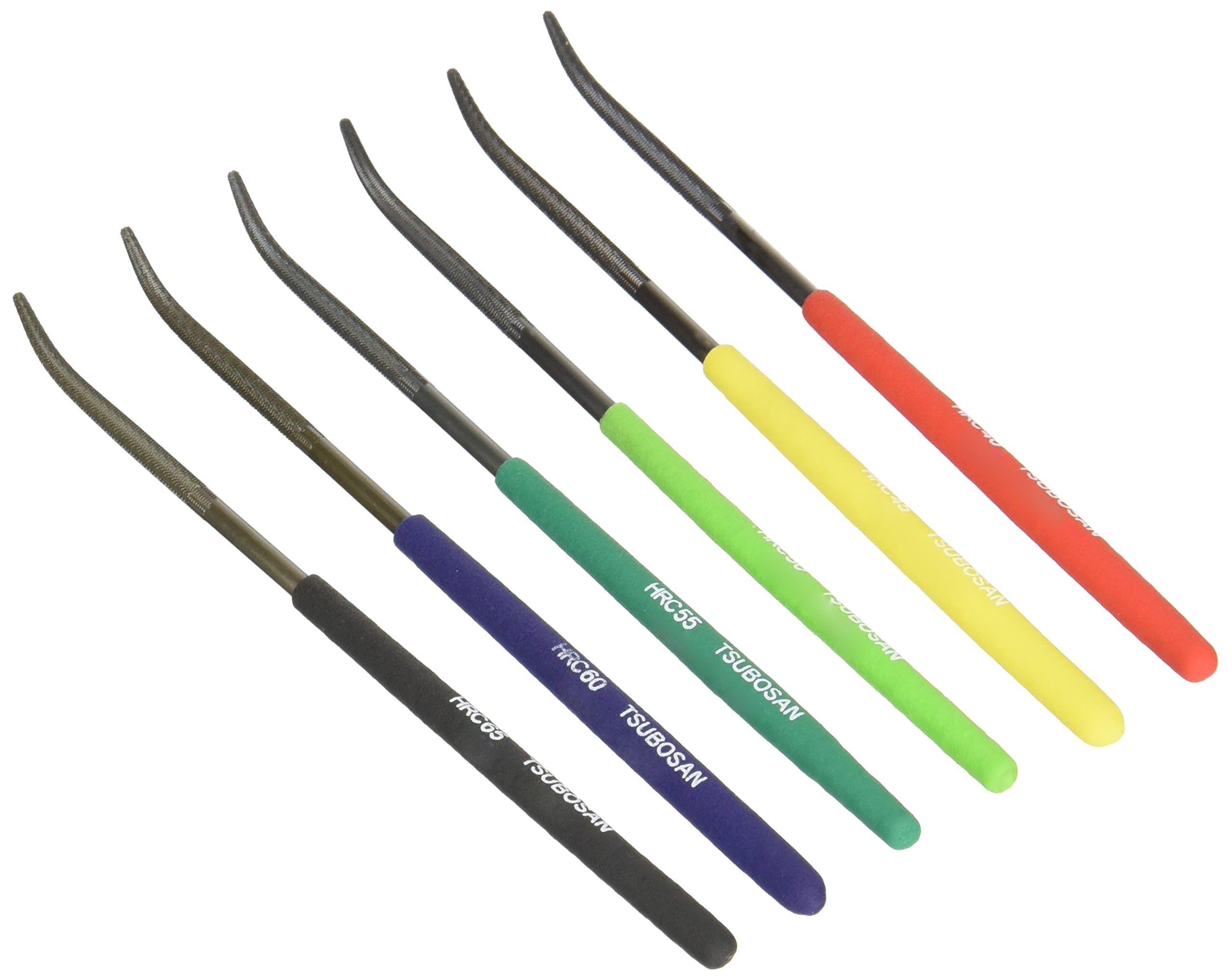 TSUBOSAN Kosiy Japan-Hardness Tester Checker File HRC40-HRC65 Set of 6