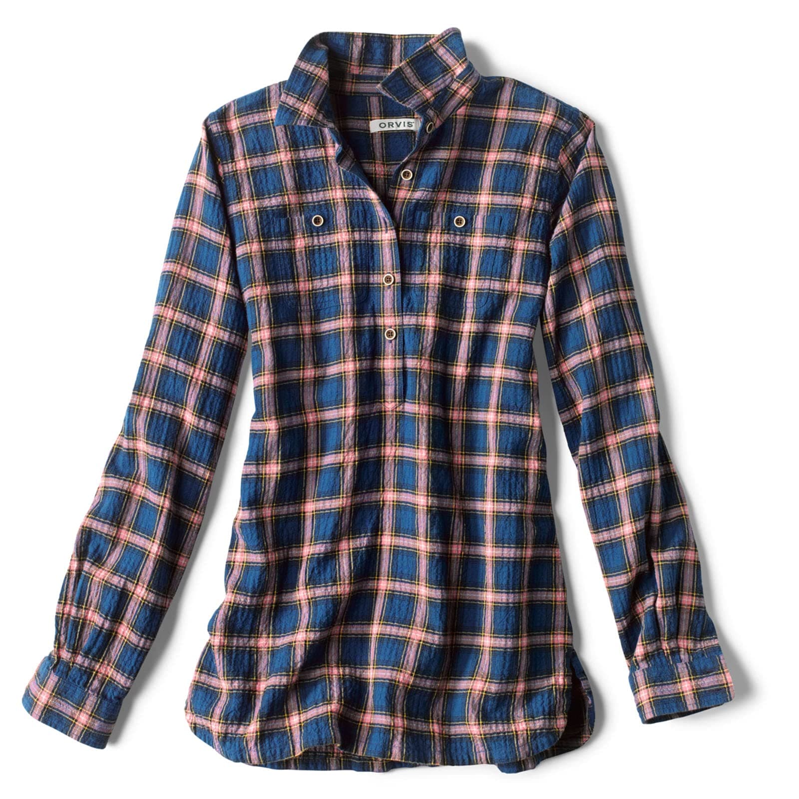 Orvis Women's Crushed Herringbone Popover Shirt