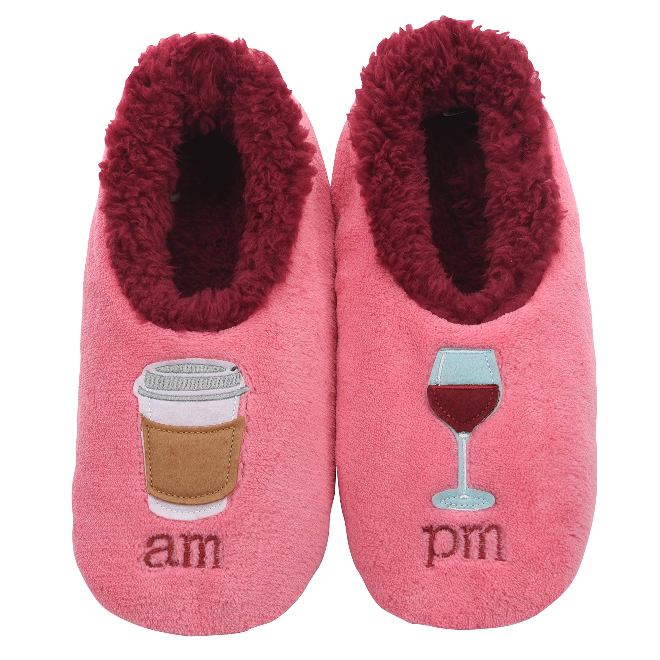 Coffee Slipper Socks for Women Cute Gifts and Fun House Slippers with Soft Sherpa Lining and Grips