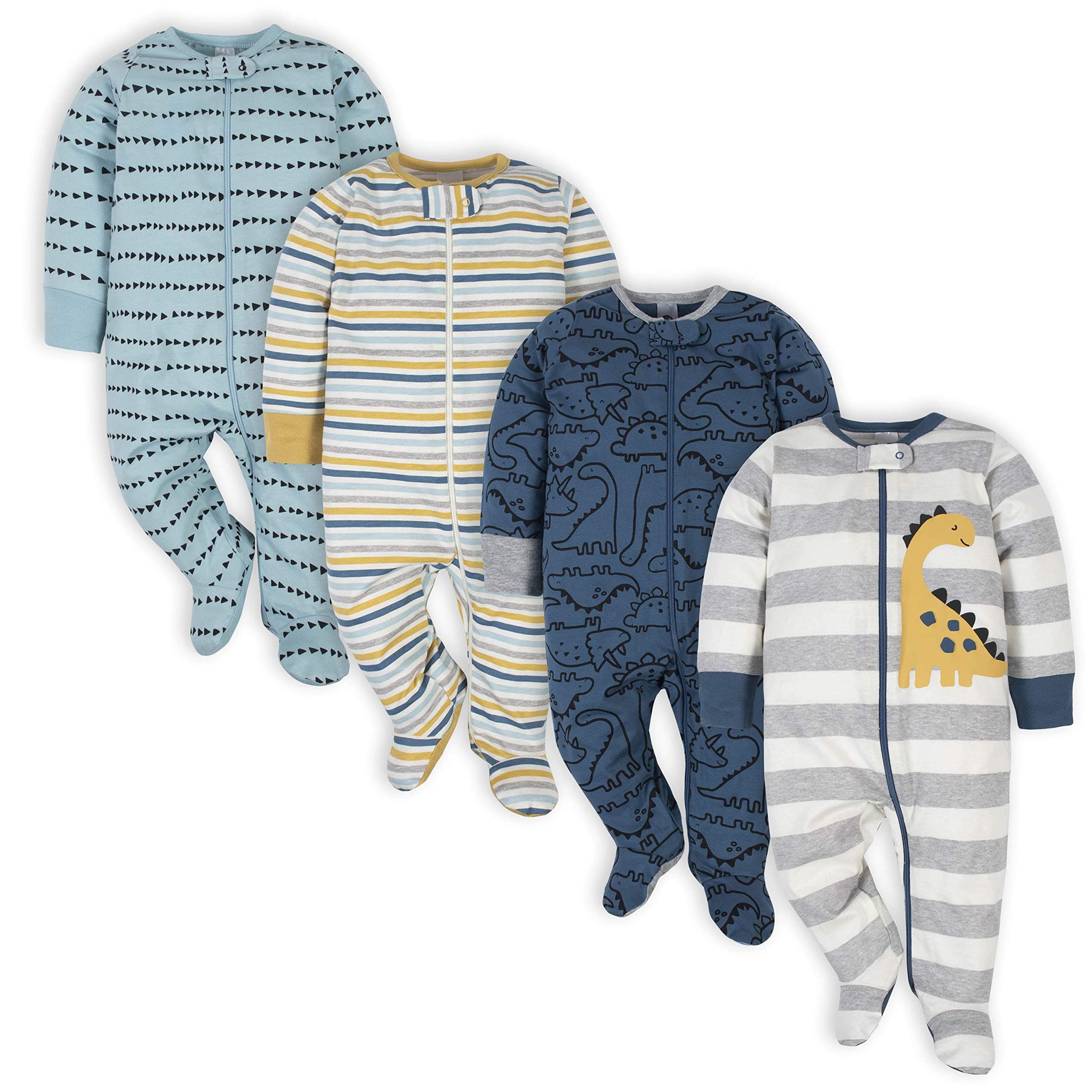 baby-boys 4 Pack Sleep 'N Play Footie
