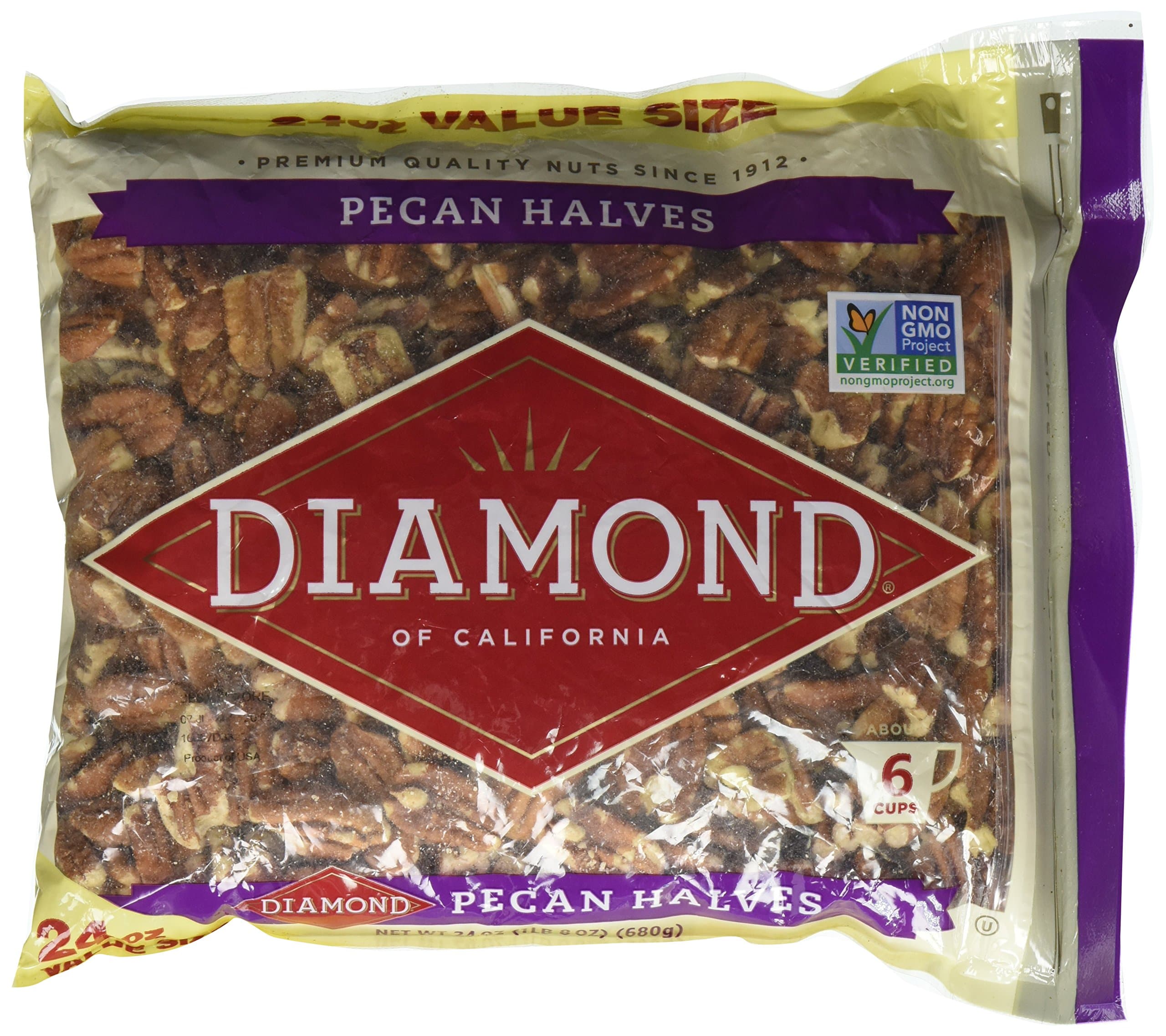 Diamond of California, Pecans Halves, 24 Ounce