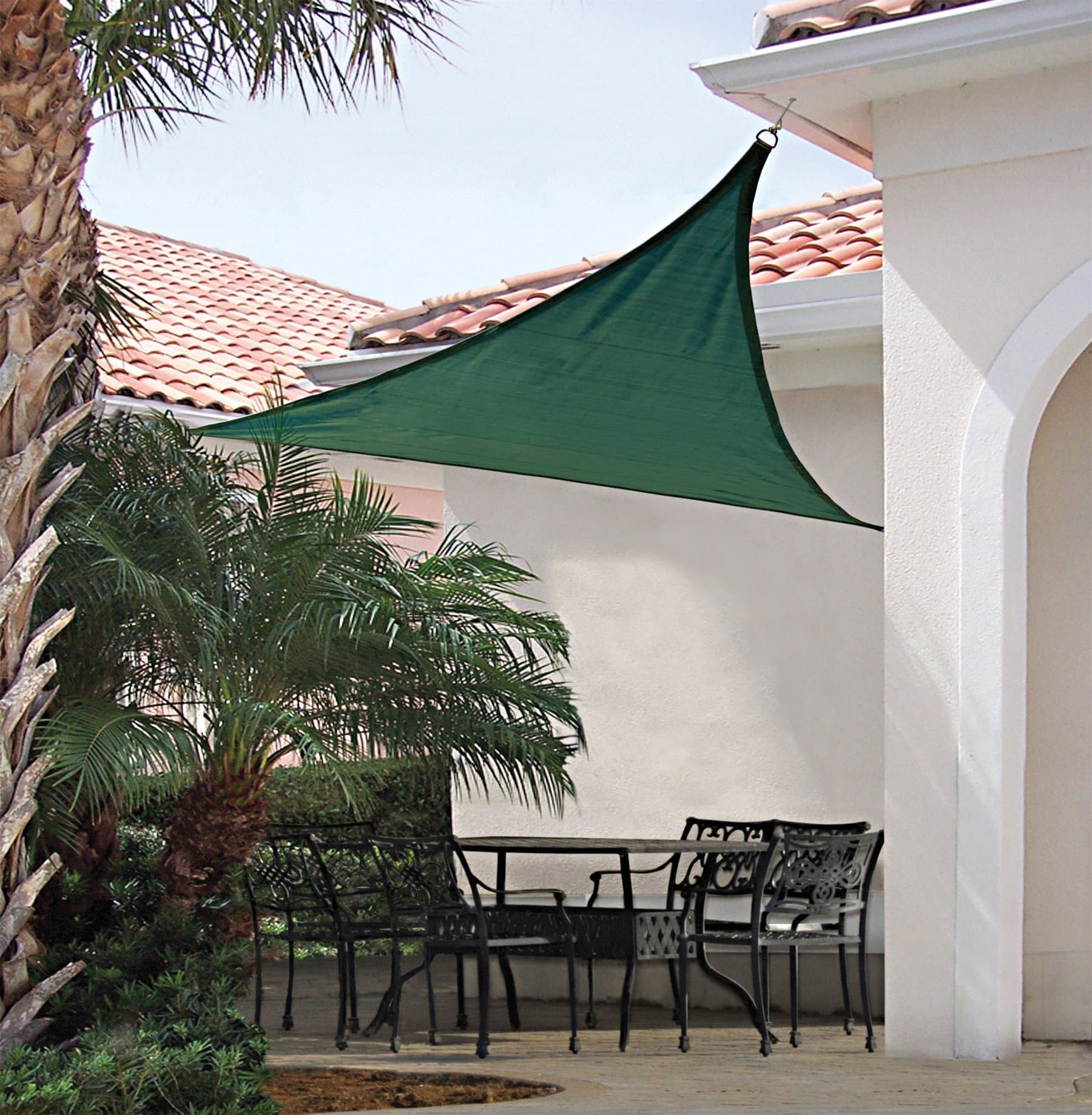 New 16.5'x 16.5' Triangle Sun Sail Shade Cool Color: Green 16.5x16.5