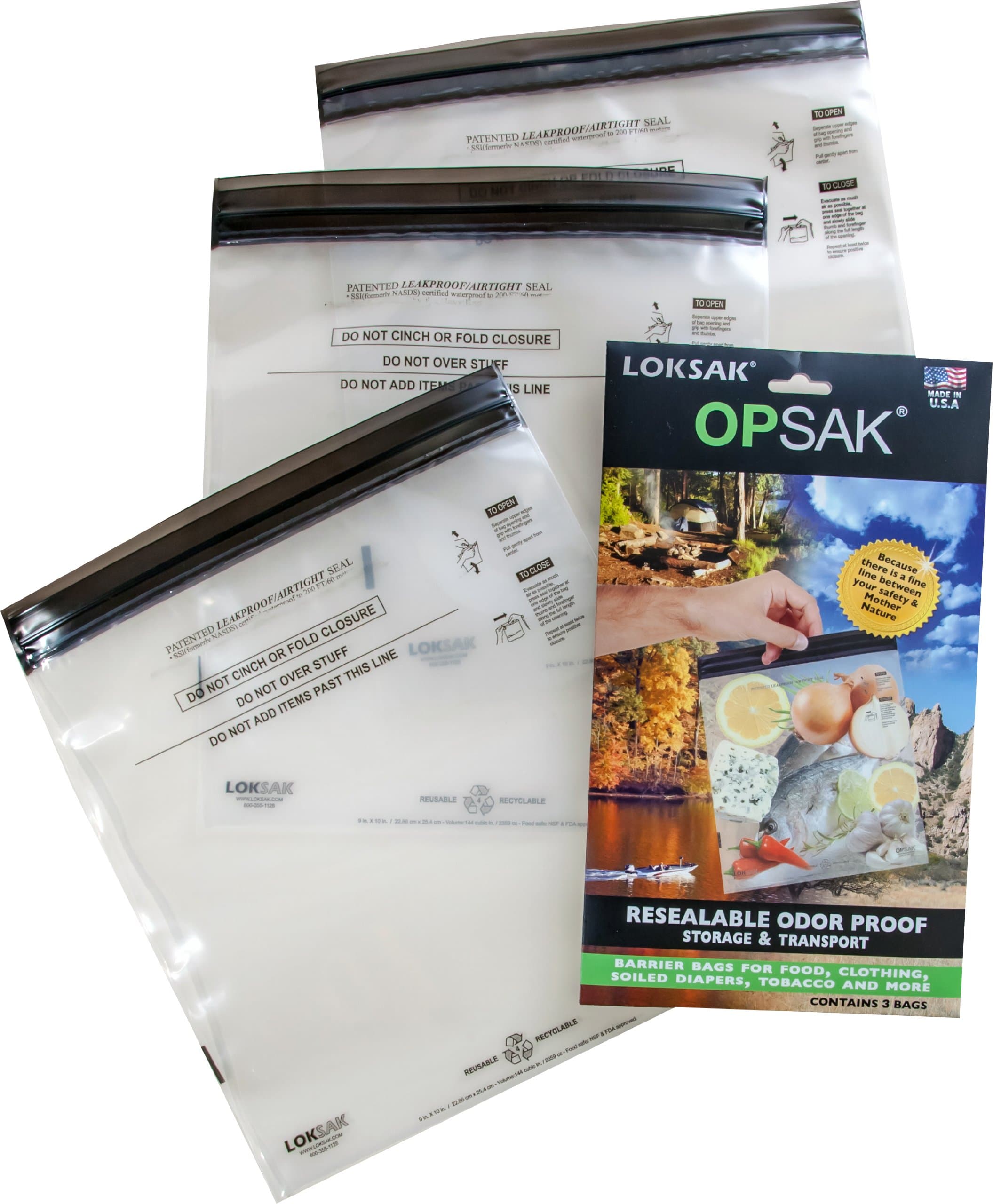 OPSAK Odor Proof Barrier Bags 9x10"