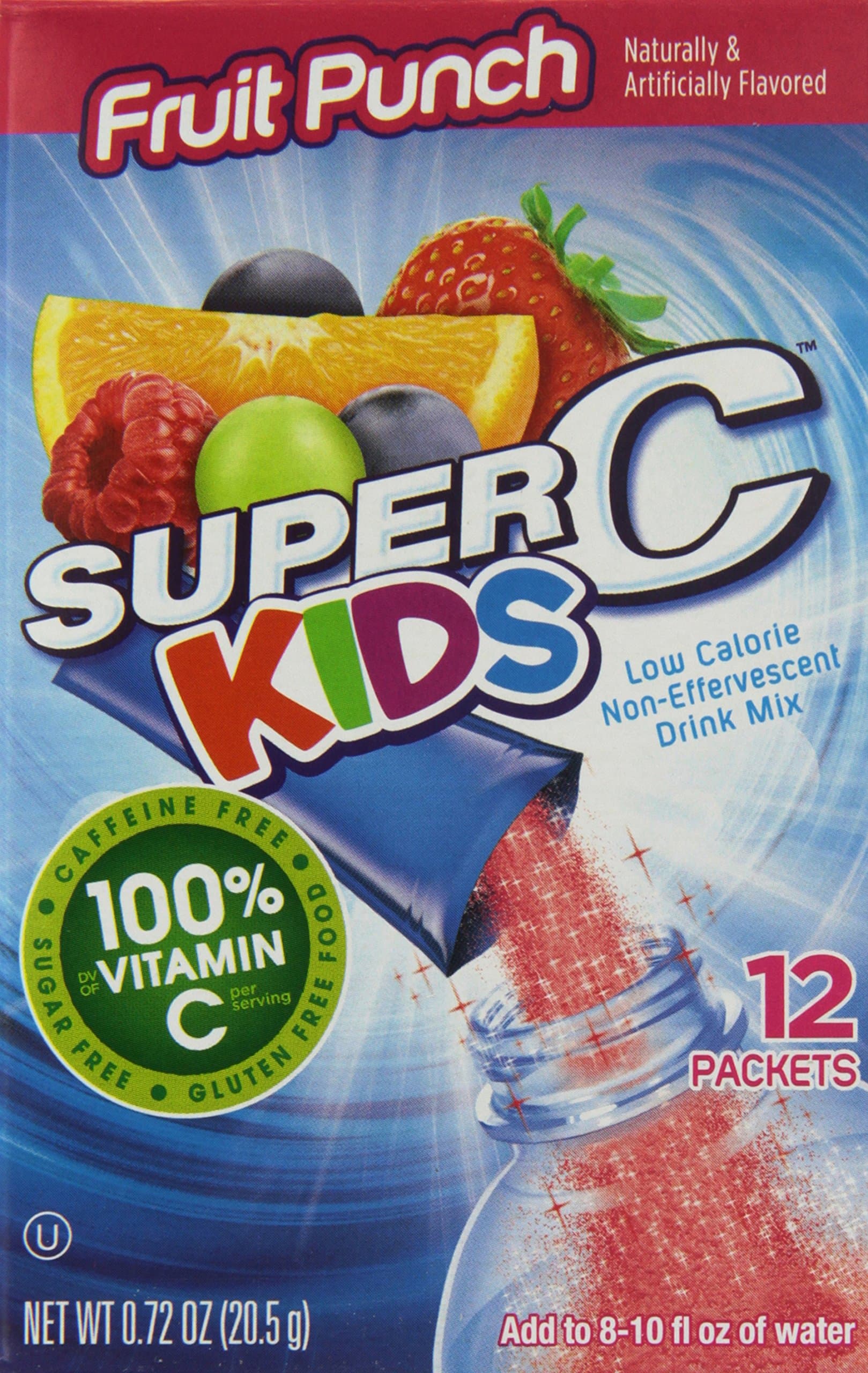 Super C Kids, Berry Punch 12 Count (Pack of 8)