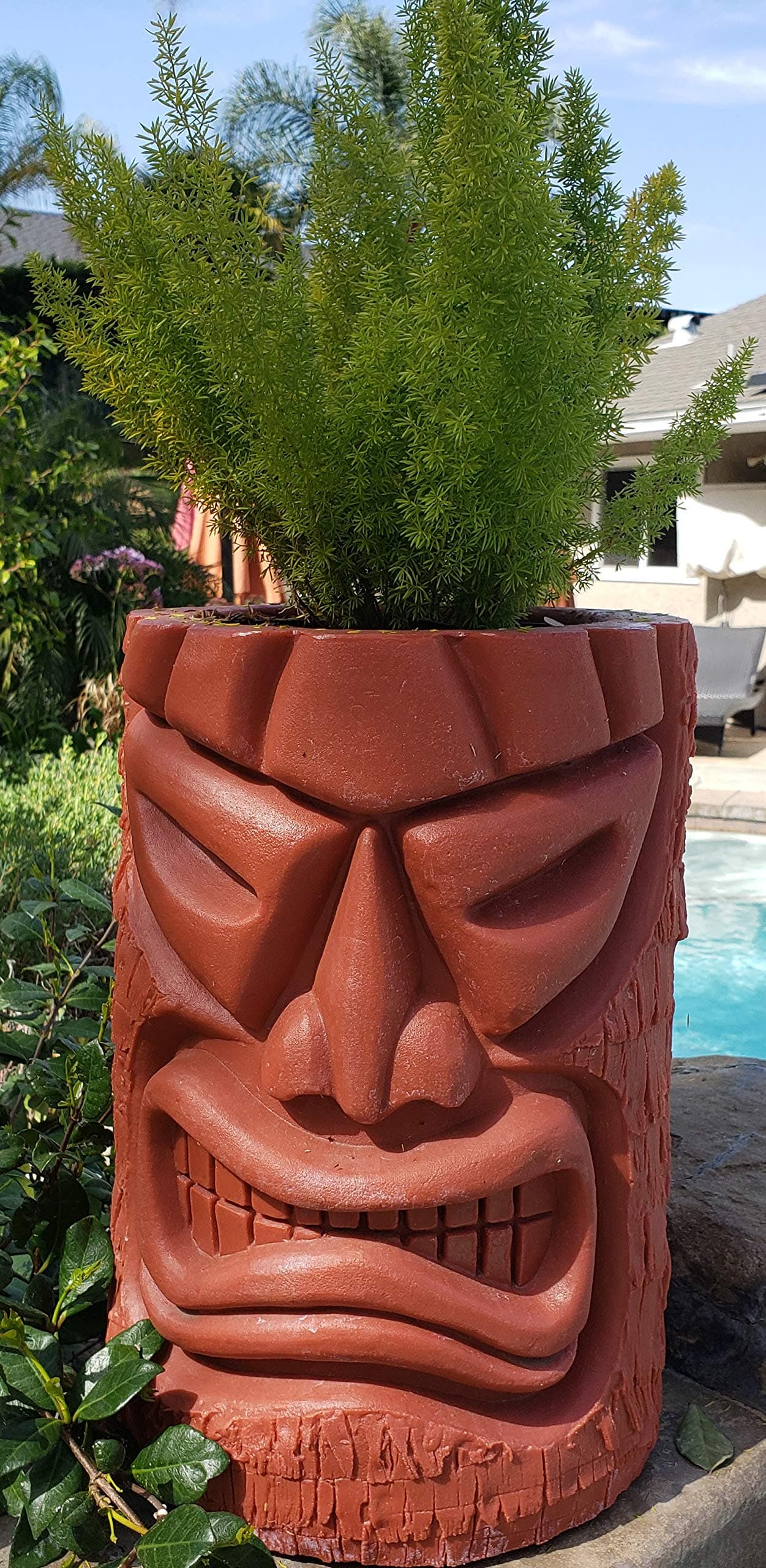 Angry Tiki Planter (Terra Cotta)