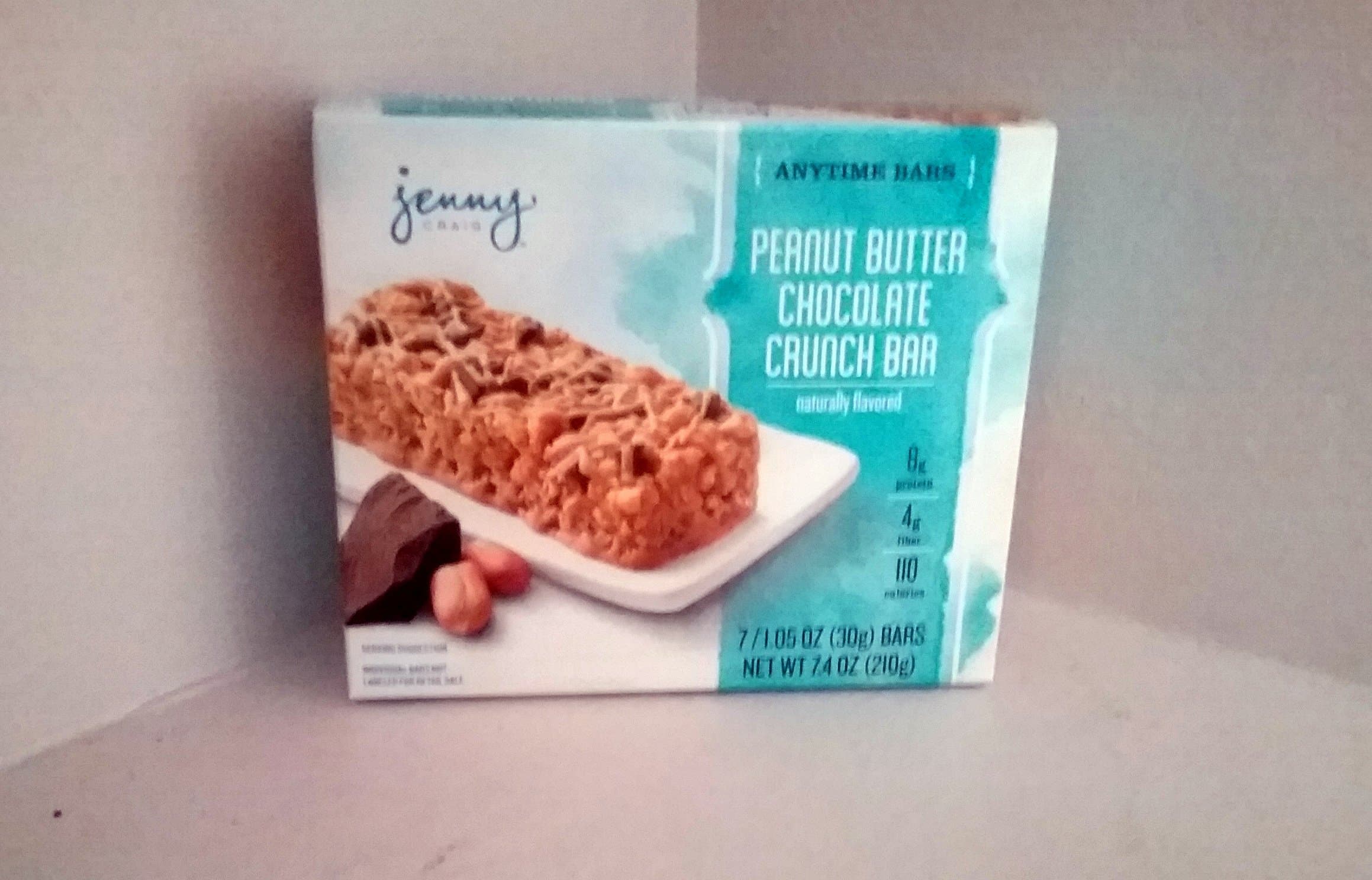 Jenny Craig Peanut Butter Chocolate Crunch Anytime Bars (1 Box 7 Bars)