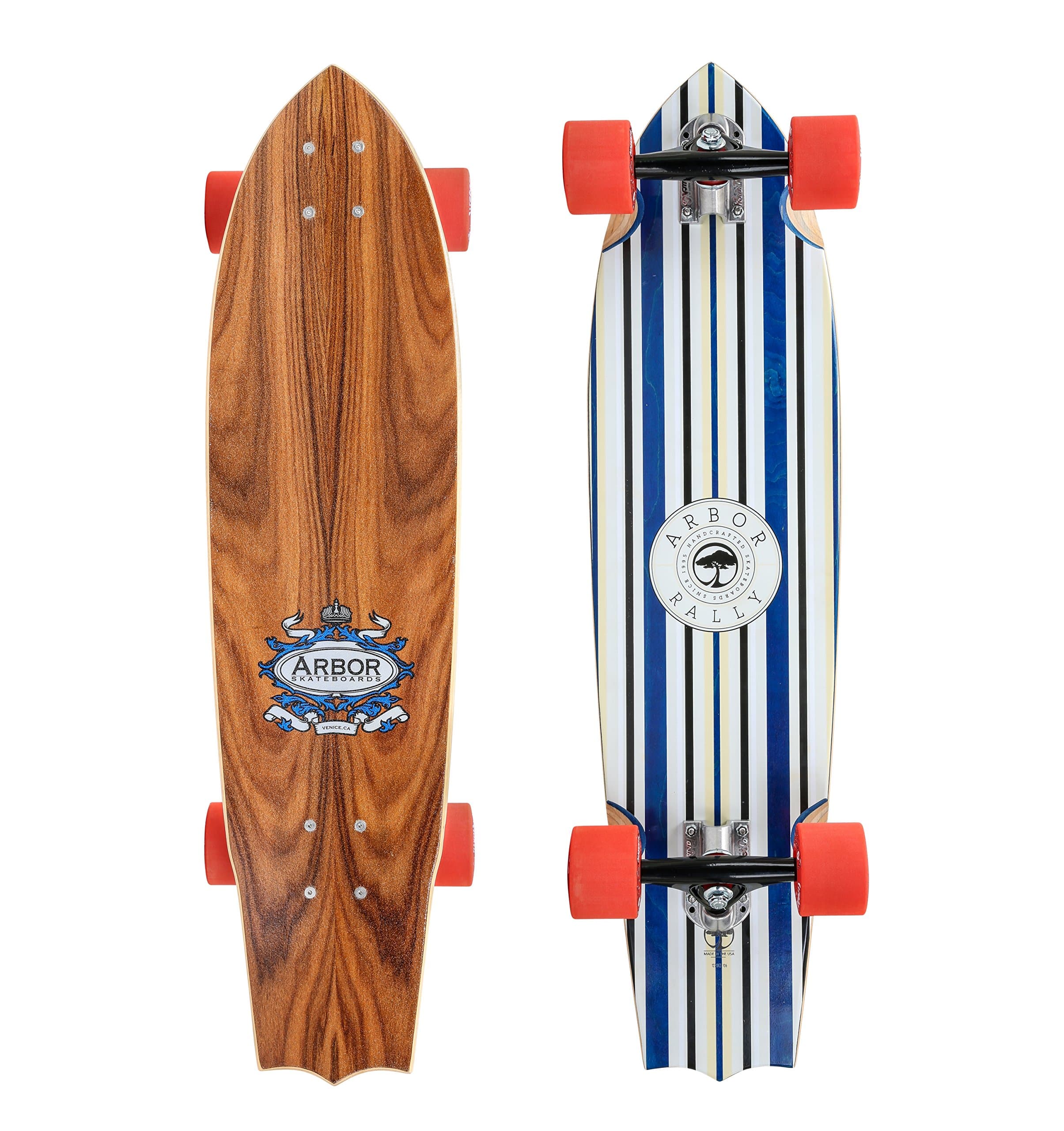 Arbor Rally 33.5" Cruiser Skateboard Complete (All Graphics) (Koa (Fireball Scorch Wheels))