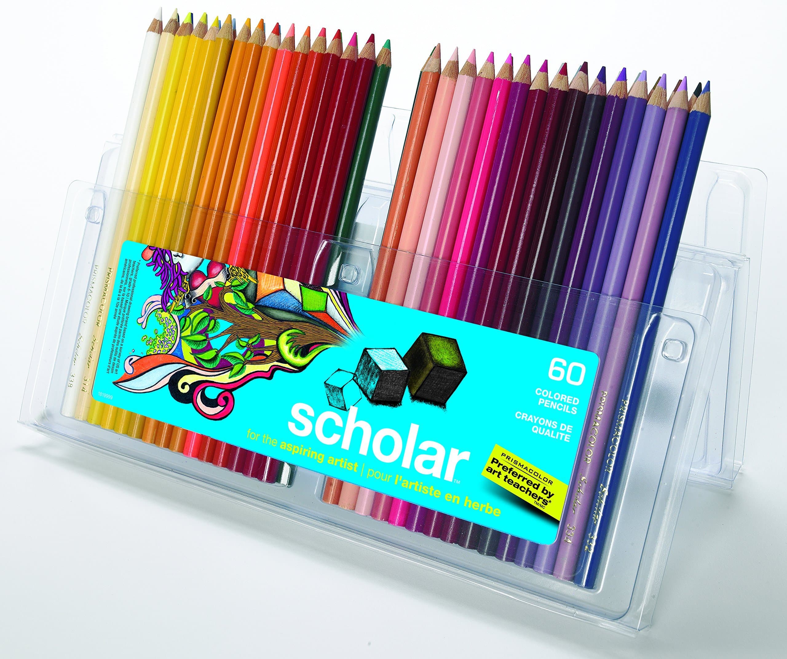 Prismacolor 92808Ht Scholar Colored Pencils, 60-Count