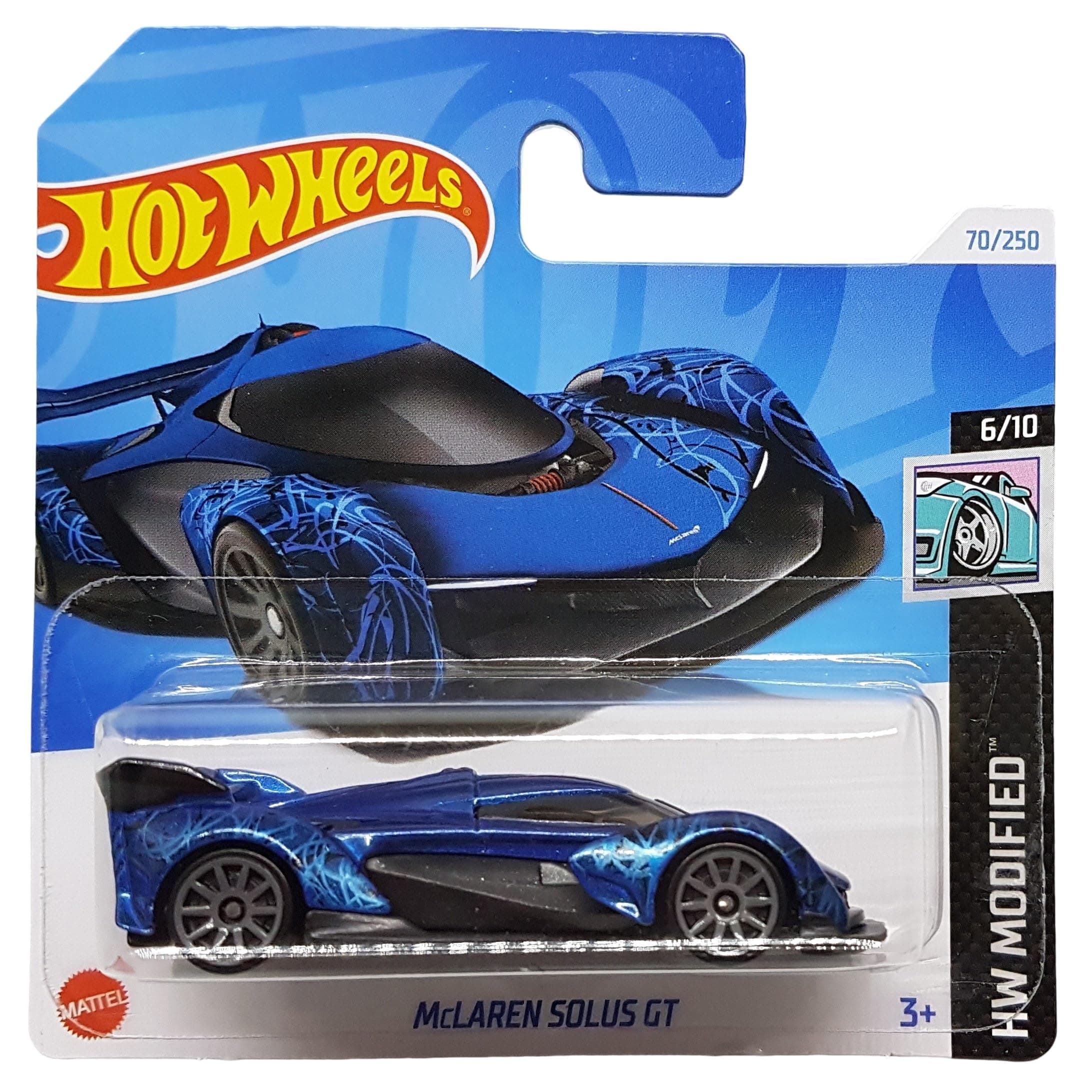 McLaren Solus GT - HW Modified 6/10 - HTB68 - Short Card - Single Seater Hypercar - Mattel 2024
