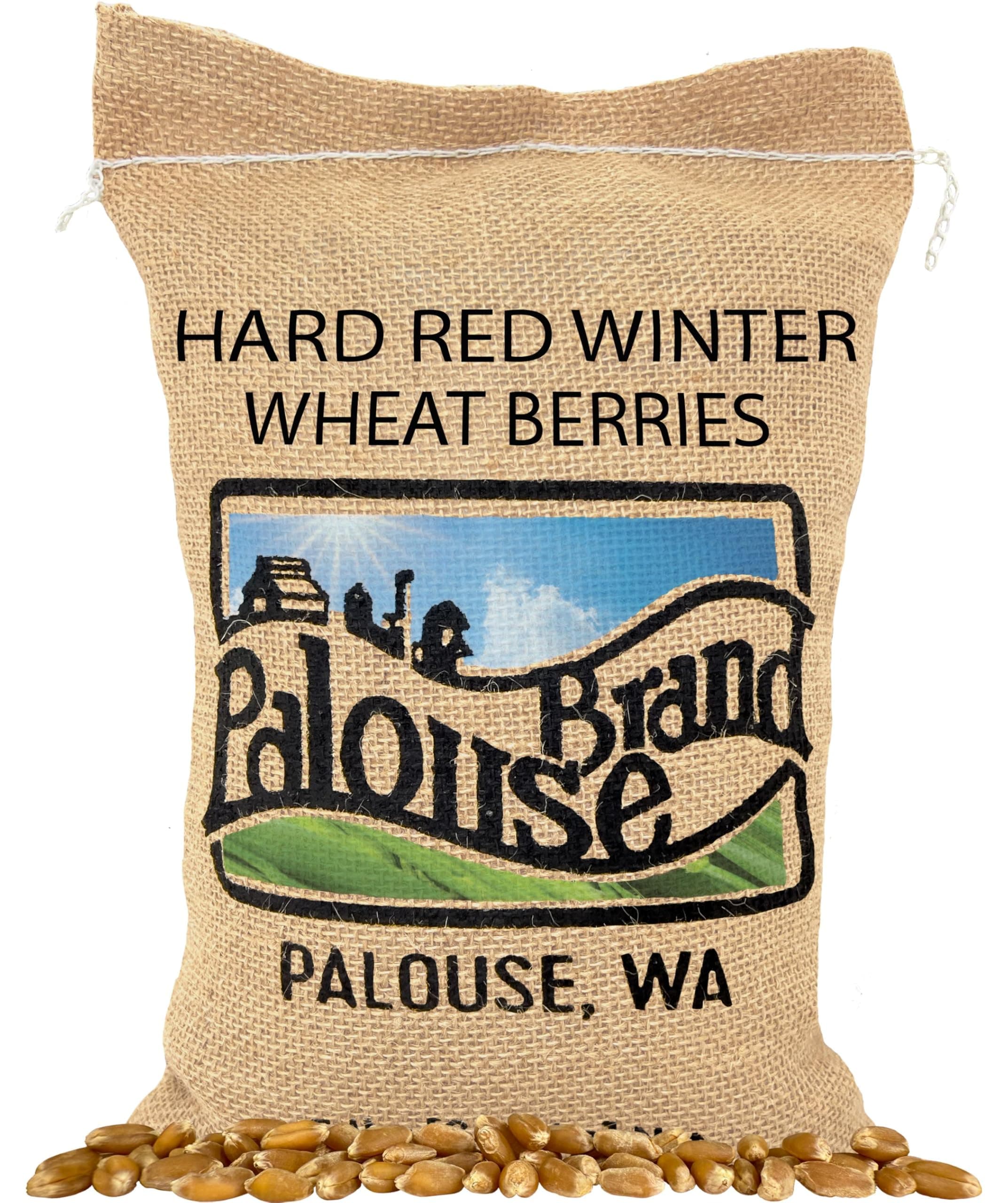 Certified Glyphosate Residue Free Hard Red Winter Wheat Berries | 5 LBS | Family Farmed in Washington State | Non-GMO Project Verified | Certified Kosher Parve