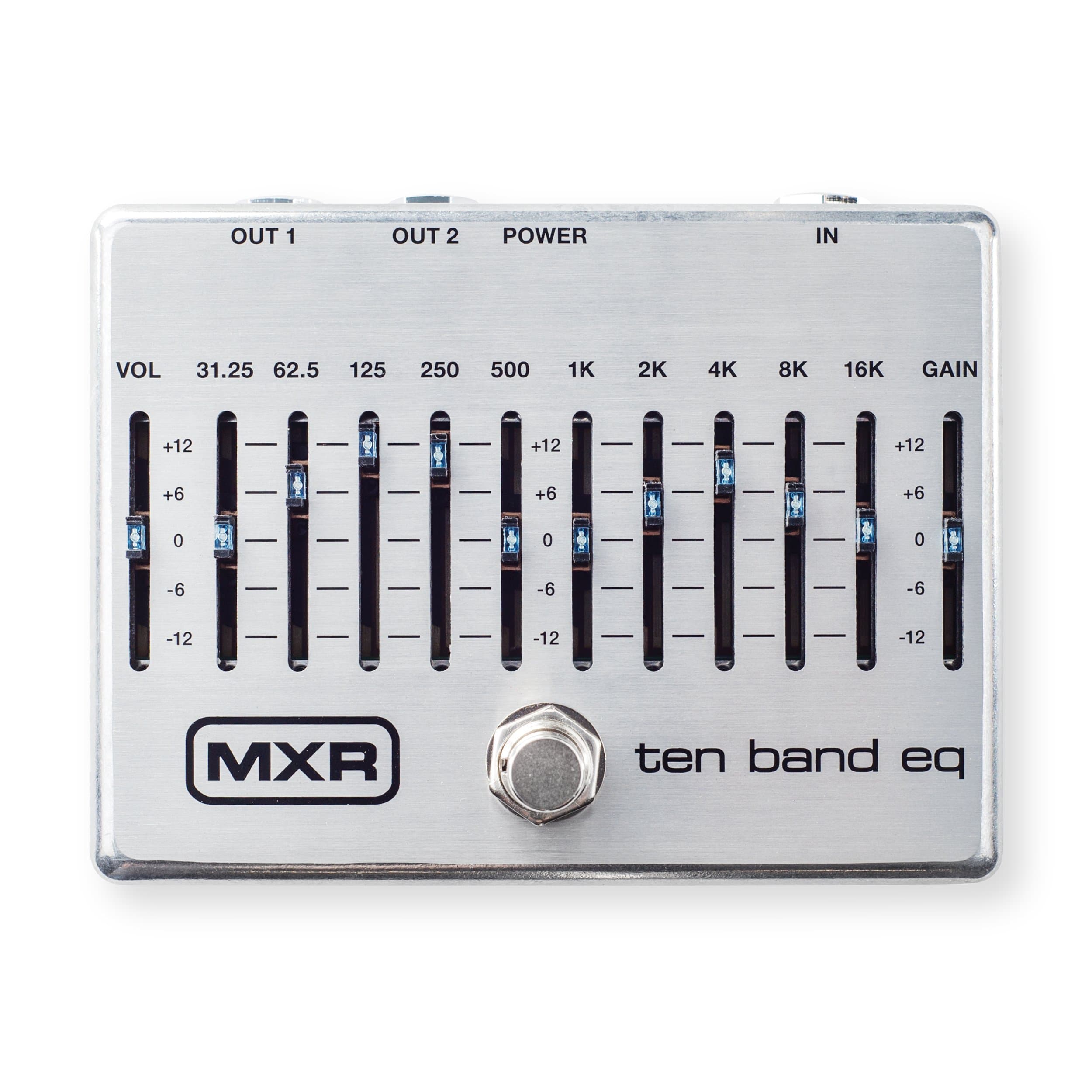MXR M108S Ten Band EQ Pedal,Silver