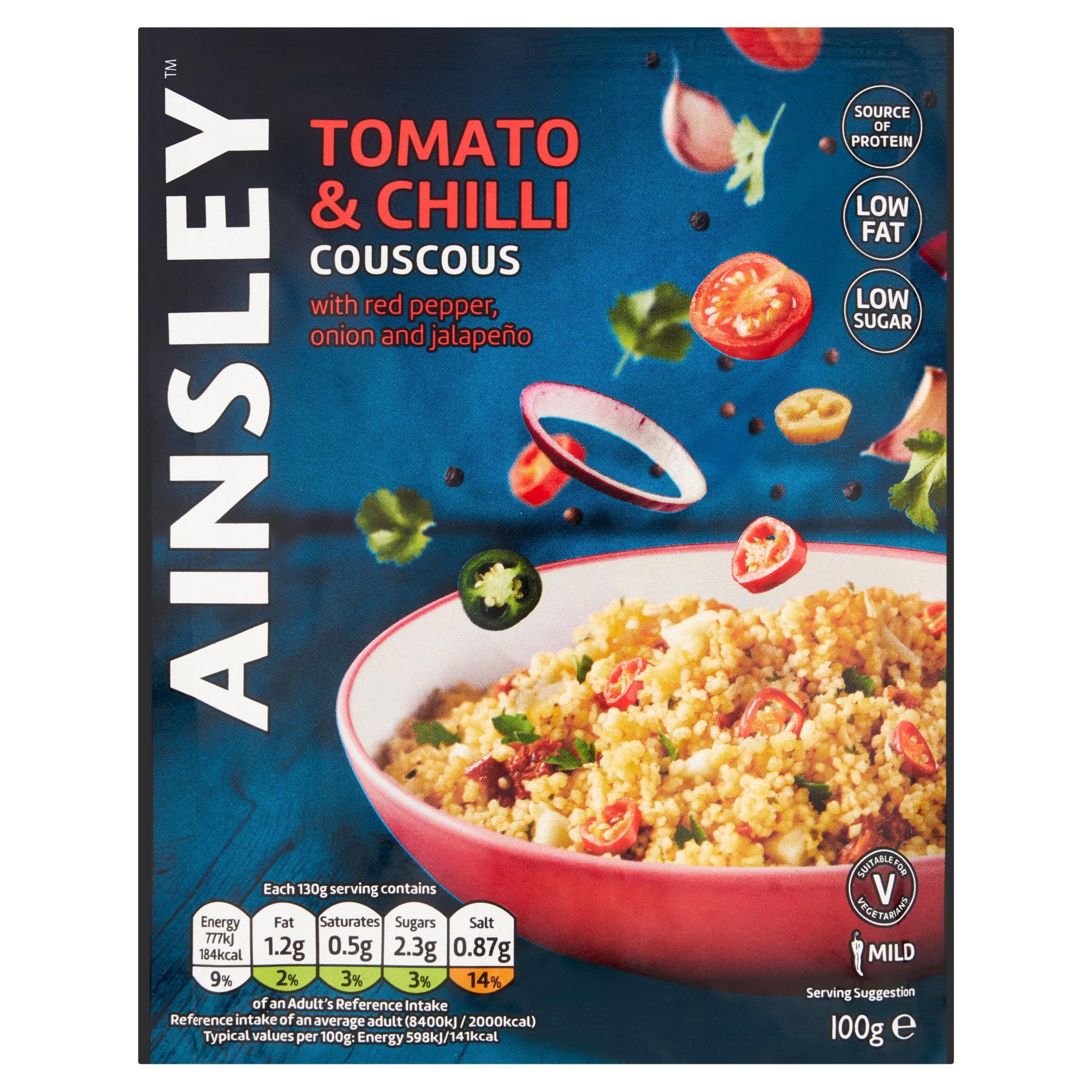 Tomato & Chilli Couscous 100g, Simple Meal Solution, Healthy Lunch, Bulk Pack Mutlipack, Pack of 12 x 100g
