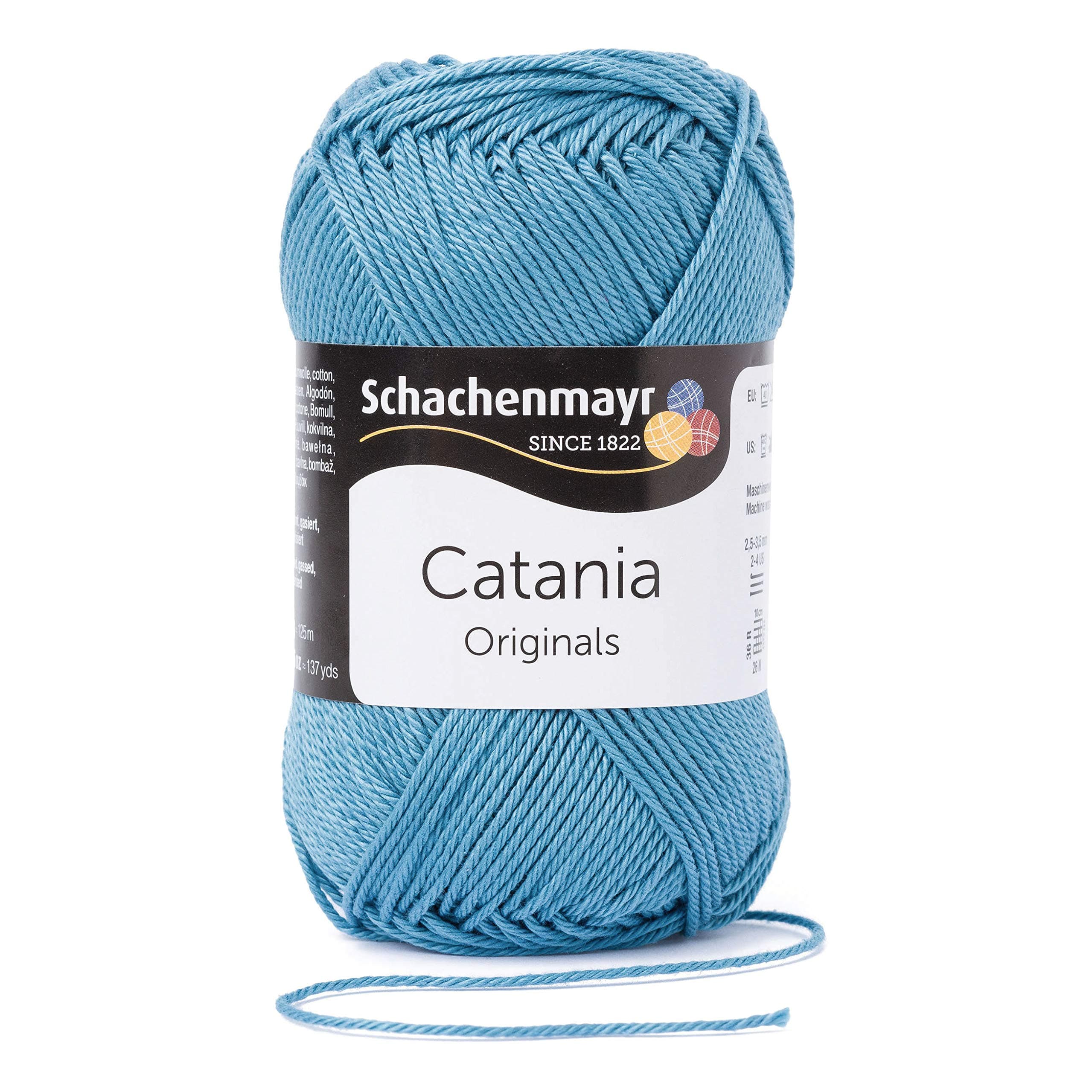 Schachenmayr Catania, 50G kachelblau Handknitting Yarns