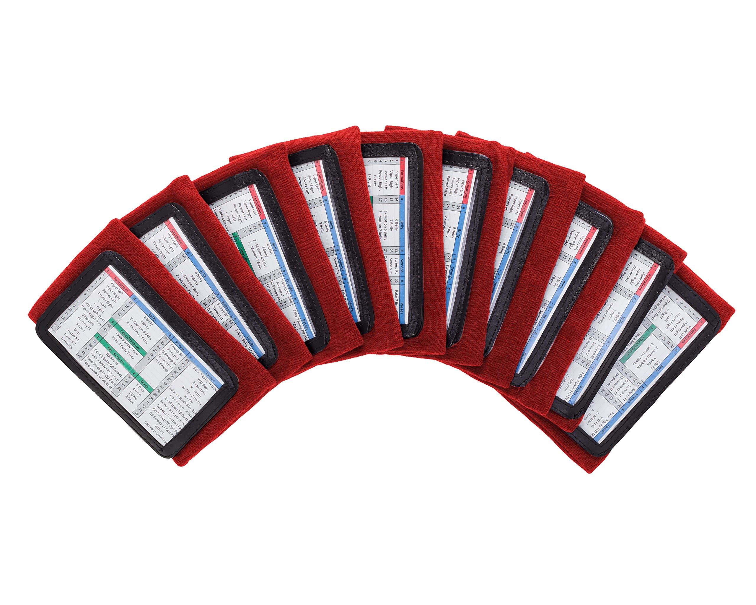 WristCoaches Football Play Wristbands - Youth Quarterback Gear - Wristband Playbook - Softball Wristbands for Signs